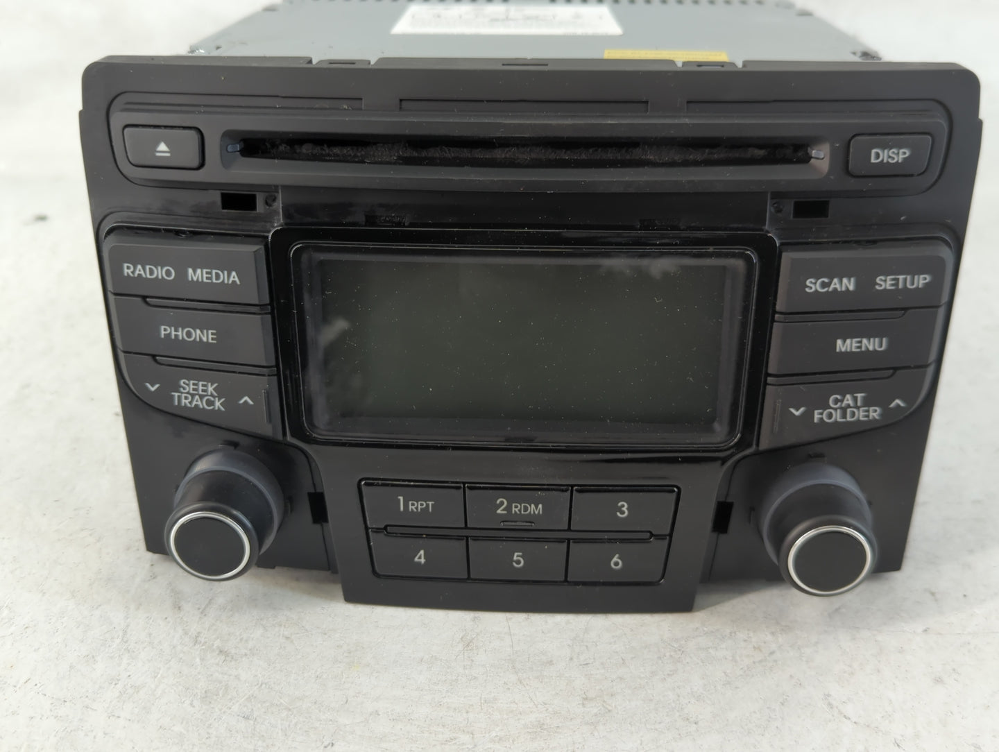 2013-2014 Hyundai Sonata Radio AM FM Cd Player Receiver Replacement P/N:96180-3Q700 Fits Fits 2013 2014 OEM Used Auto Parts 
