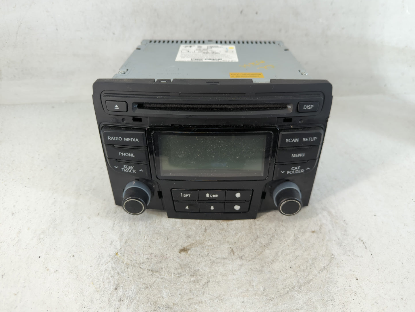 2013 Hyundai Sonata Radio AM FM Cd Player Receiver Replacement P/N:96180-3Q700 Fits OEM Used Auto Parts - Oemusedautoparts1.