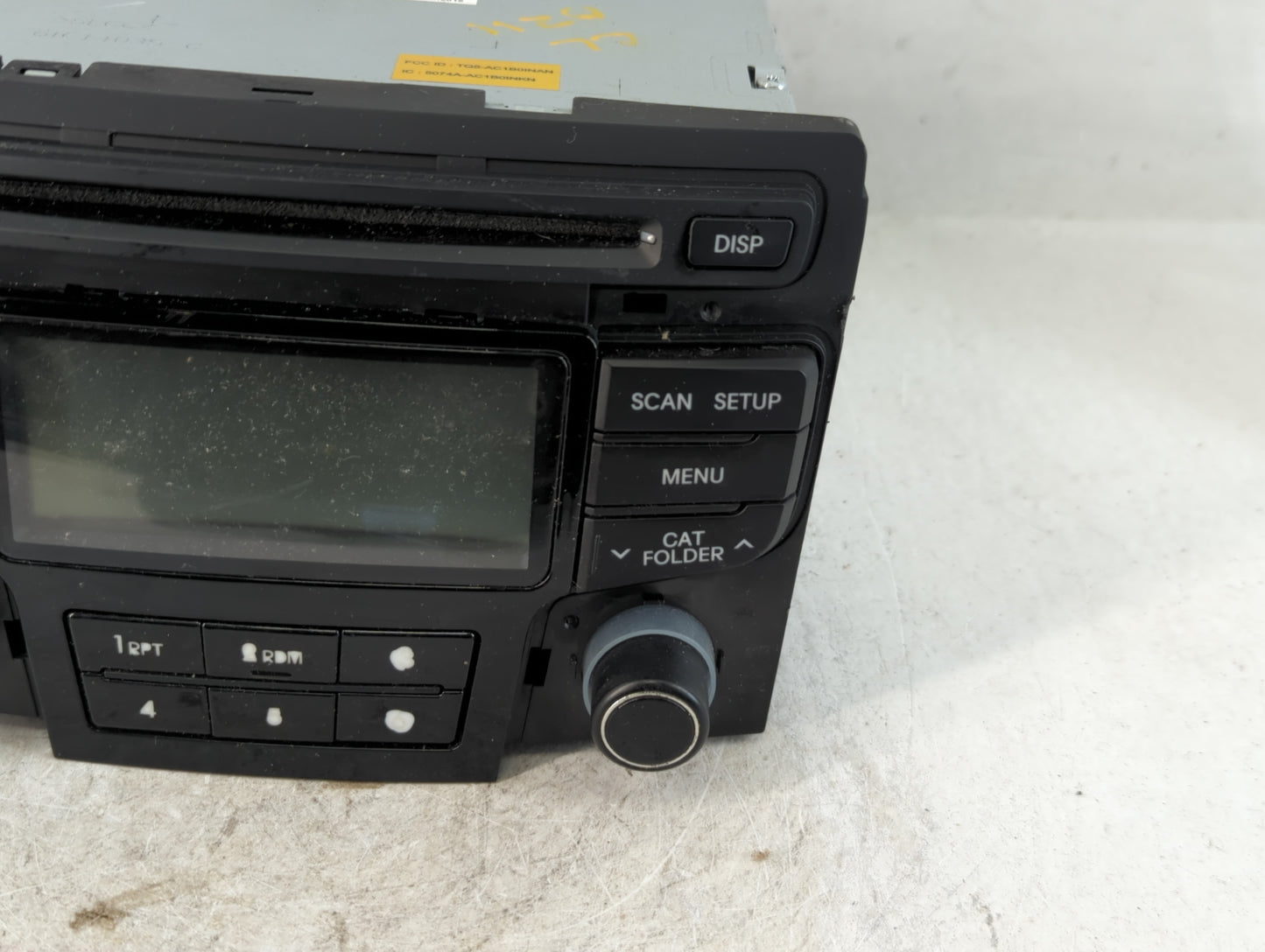2013 Hyundai Sonata Radio AM FM Cd Player Receiver Replacement P/N:96180-3Q700 Fits OEM Used Auto Parts - Oemusedautoparts1.