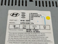2013 Hyundai Sonata Radio AM FM Cd Player Receiver Replacement P/N:96180-3Q700 Fits OEM Used Auto Parts - Oemusedautoparts1.
