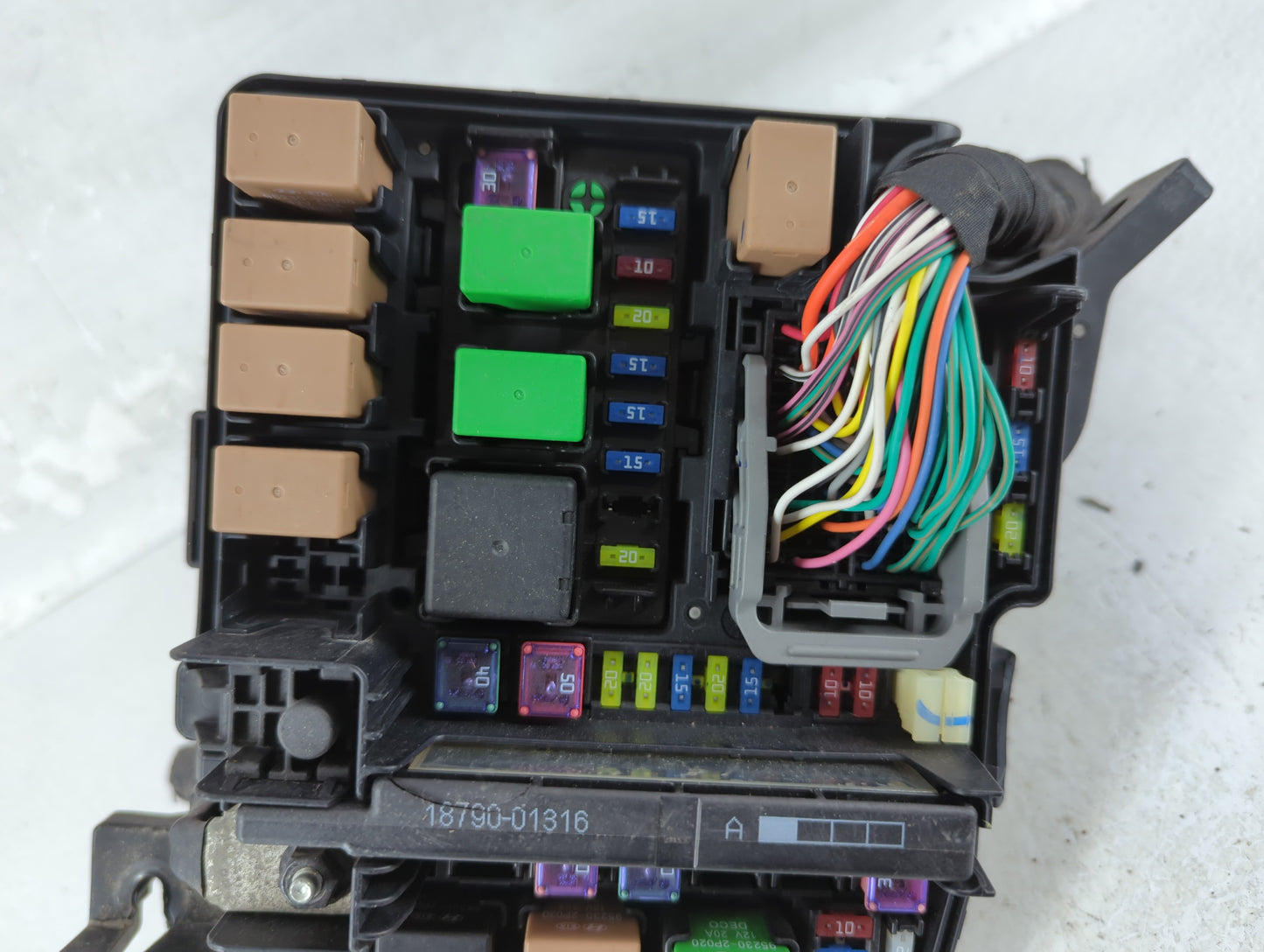 2011-2014 Hyundai Sonata Fusebox Fuse Box Panel Relay Module P/N:VS9120030074YA Fits Fits 2011 2012 2013 2014 OEM Used Auto 