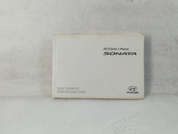 2013 Hyundai Sonata Owners Manual Book Guide P/N:A3S0-EU25B OEM Used Auto Parts