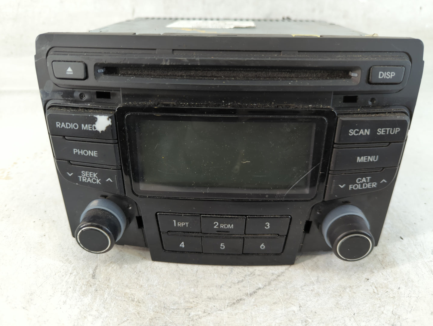 2013-2014 Hyundai Sonata Radio AM FM Cd Player Receiver Replacement P/N:96180-3Q700 Fits Fits 2013 2014 OEM Used Auto Parts 
