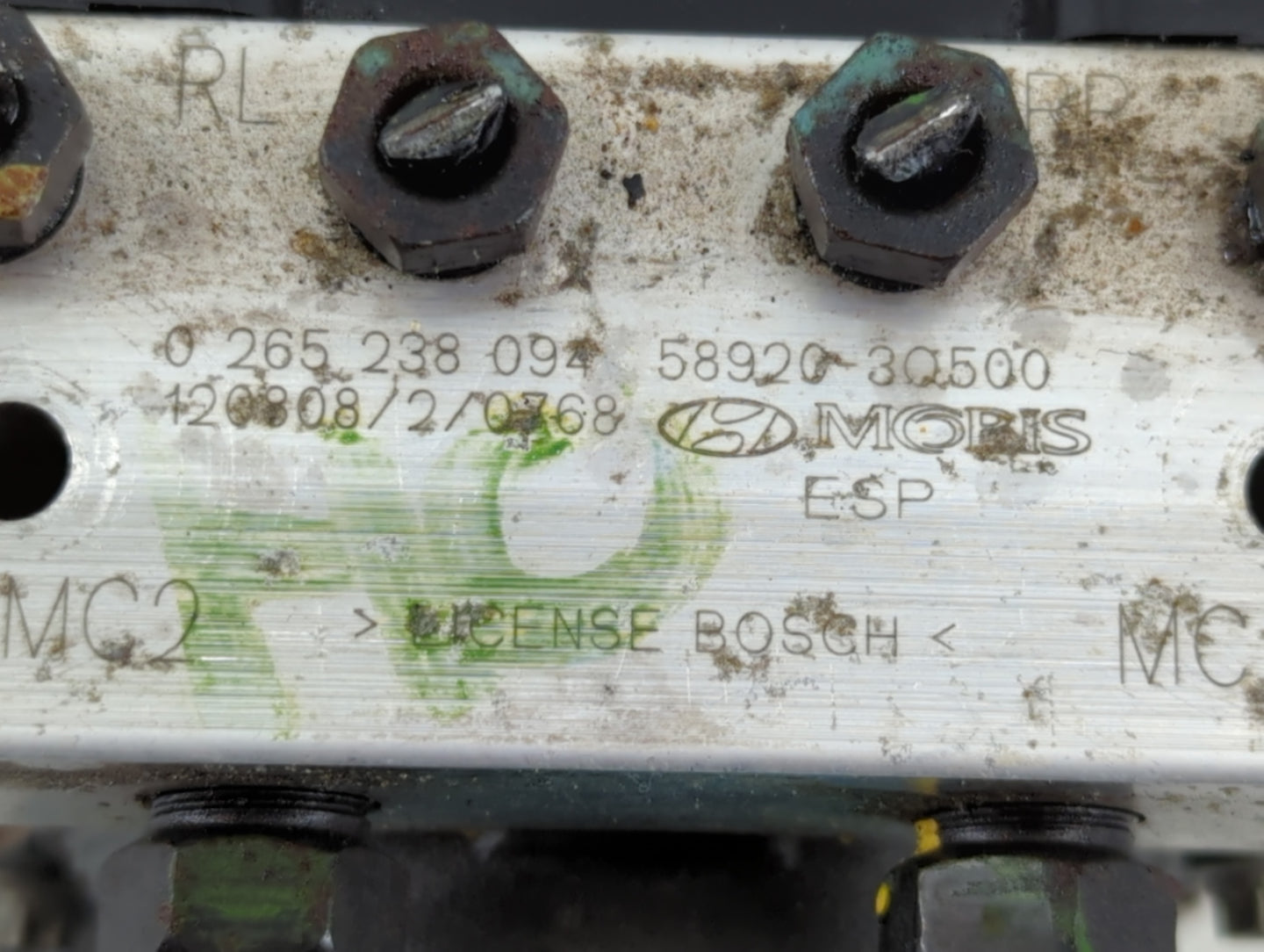 2011-2013 Hyundai Sonata ABS Pump Control Module Replacement P/N:0 265 238 094 Fits Fits 2011 2012 2013 OEM Used Auto Parts 