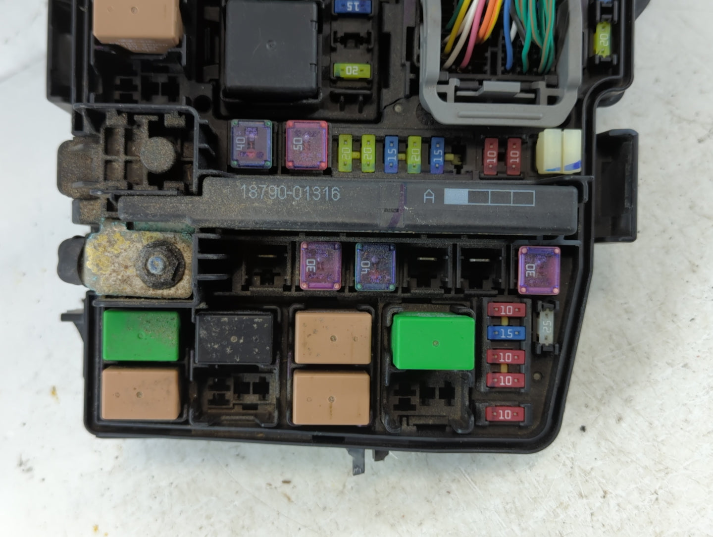 2011-2014 Hyundai Sonata Fusebox Fuse Box Panel Relay Module P/N:VS912003Q174YA Fits Fits 2011 2012 2013 2014 OEM Used Auto 