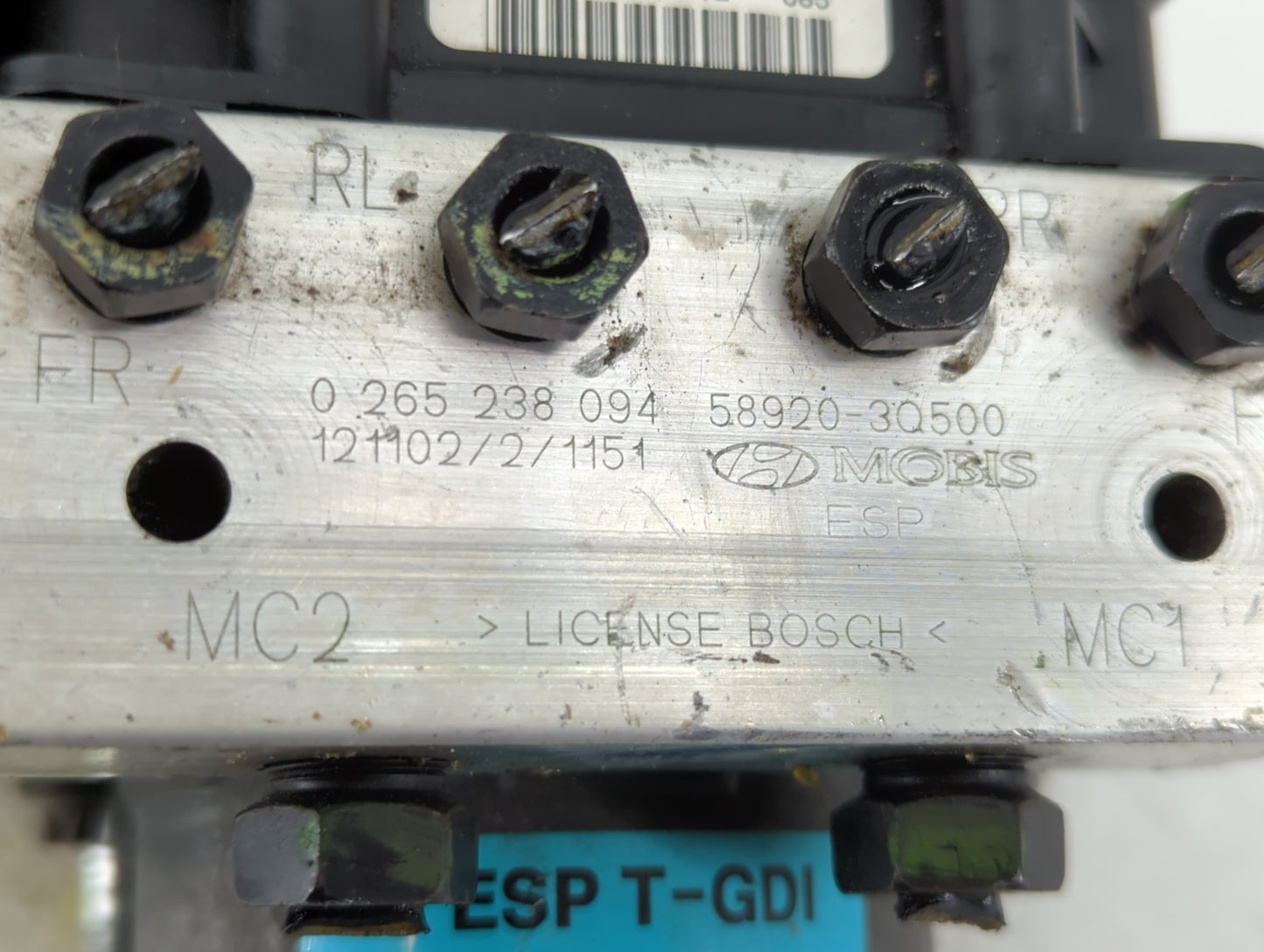 2011-2013 Hyundai Sonata ABS Pump Control Module Replacement P/N:0 265 238 094 58920-3Q500 Fits Fits 2011 2012 2013 OEM Used