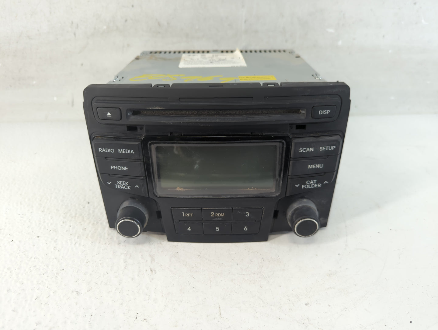 2013-2014 Hyundai Sonata Radio AM FM Cd Player Receiver Replacement P/N:86180-3Q700 Fits Fits 2013 2014 OEM Used Auto Parts 