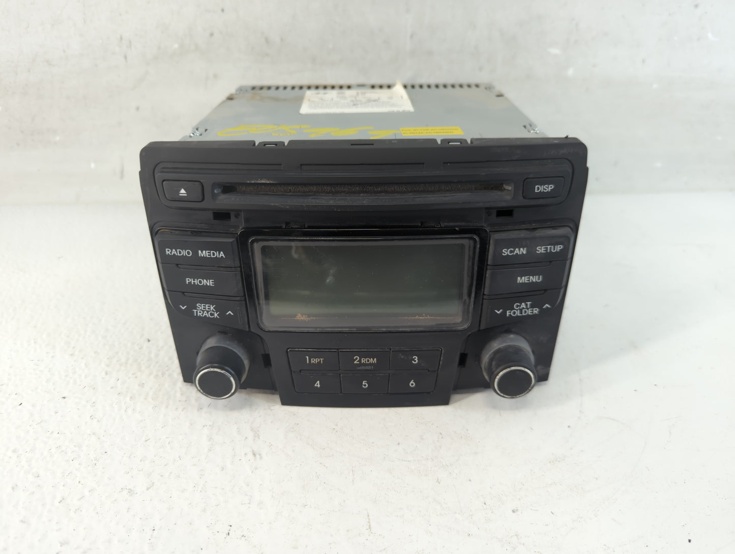2013-2014 Hyundai Sonata Radio AM FM Cd Player Receiver Replacement P/N:86180-3Q700 Fits Fits 2013 2014 OEM Used Auto Parts 
