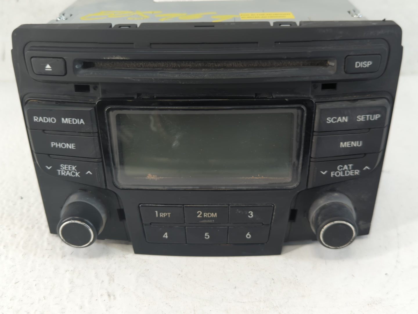 2013-2014 Hyundai Sonata Radio AM FM Cd Player Receiver Replacement P/N:86180-3Q700 Fits Fits 2013 2014 OEM Used Auto Parts 