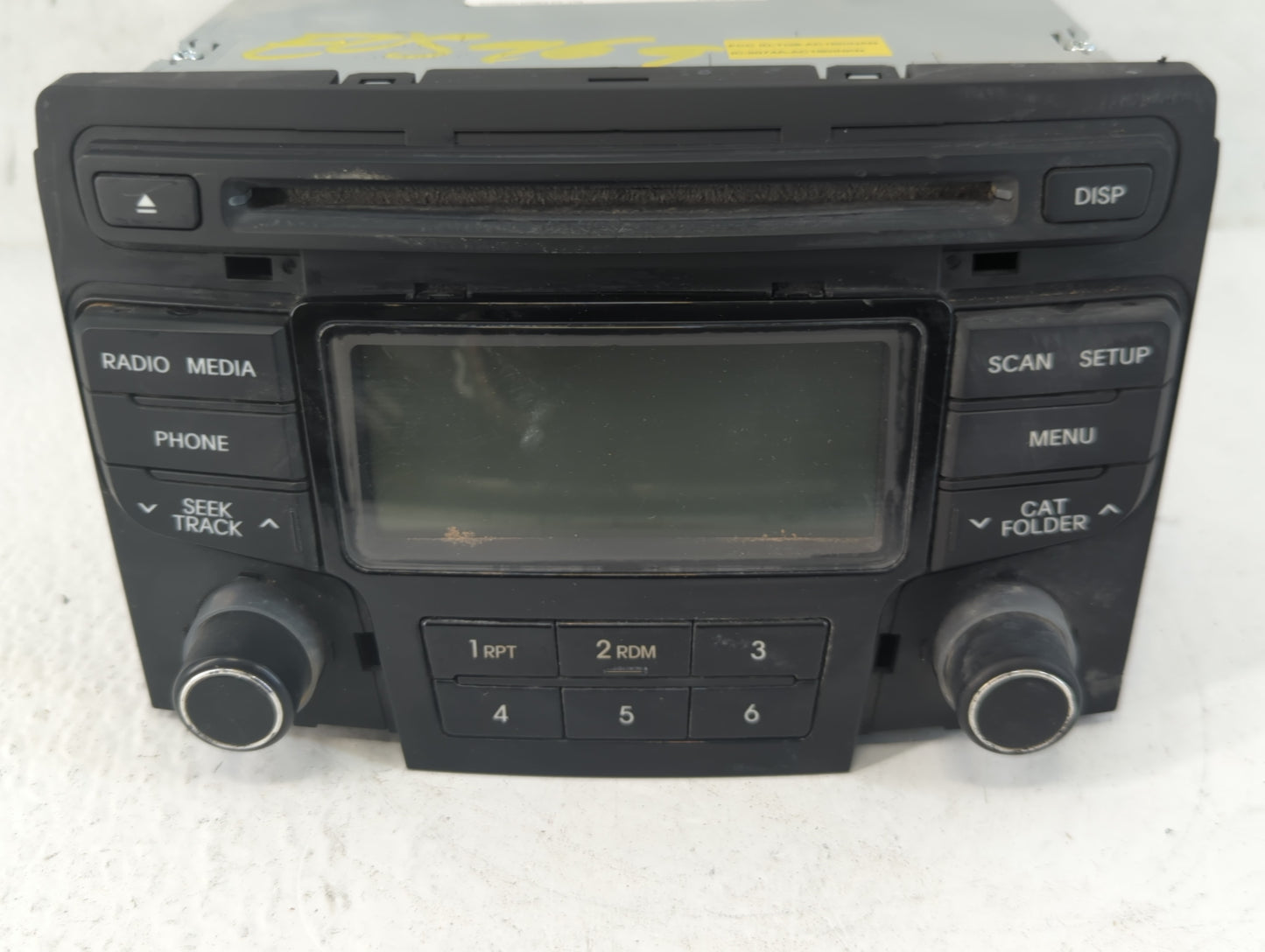 2013-2014 Hyundai Sonata Radio AM FM Cd Player Receiver Replacement P/N:86180-3Q700 Fits Fits 2013 2014 OEM Used Auto Parts 