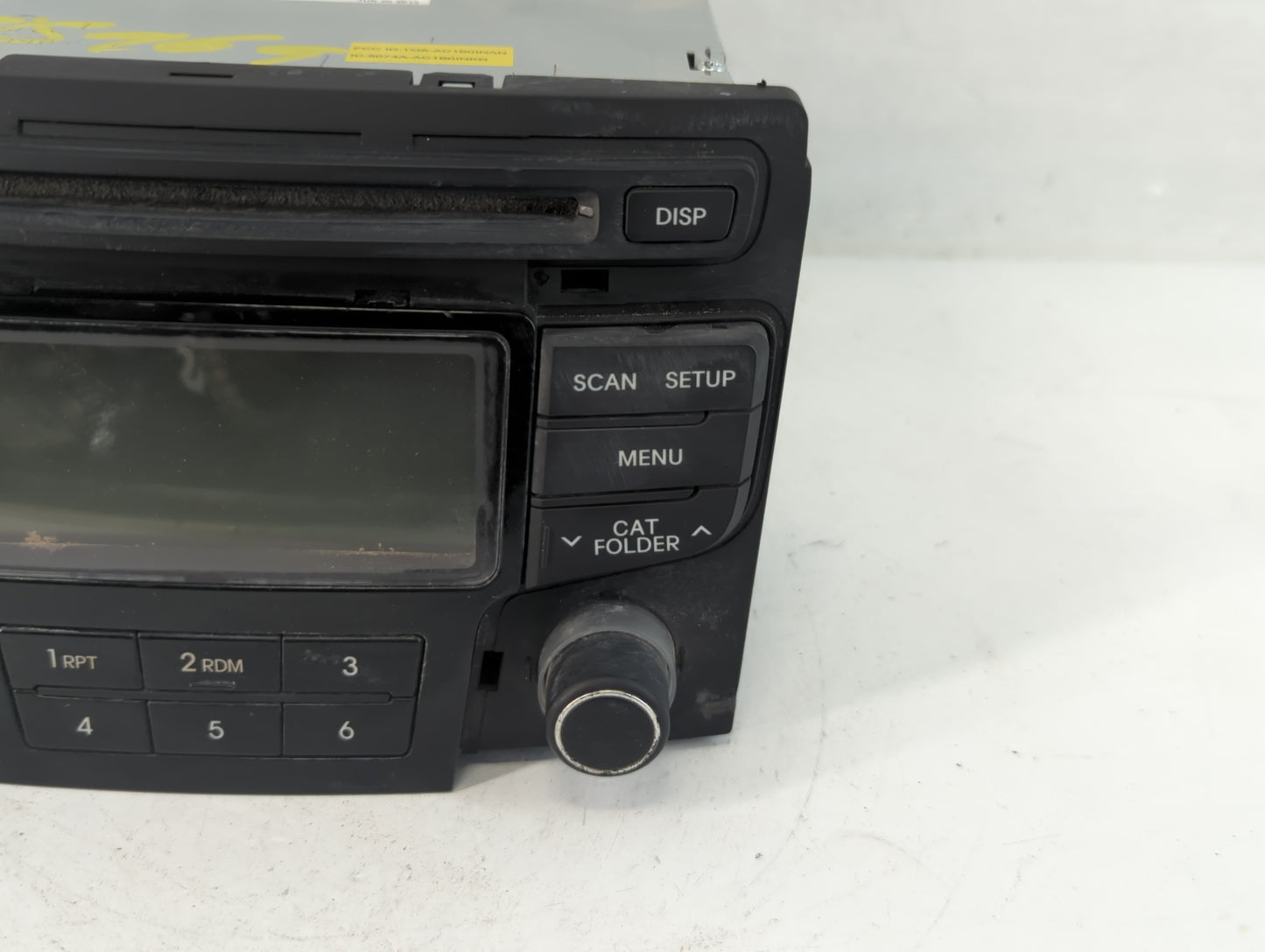 2013-2014 Hyundai Sonata Radio AM FM Cd Player Receiver Replacement P/N:86180-3Q700 Fits Fits 2013 2014 OEM Used Auto Parts 