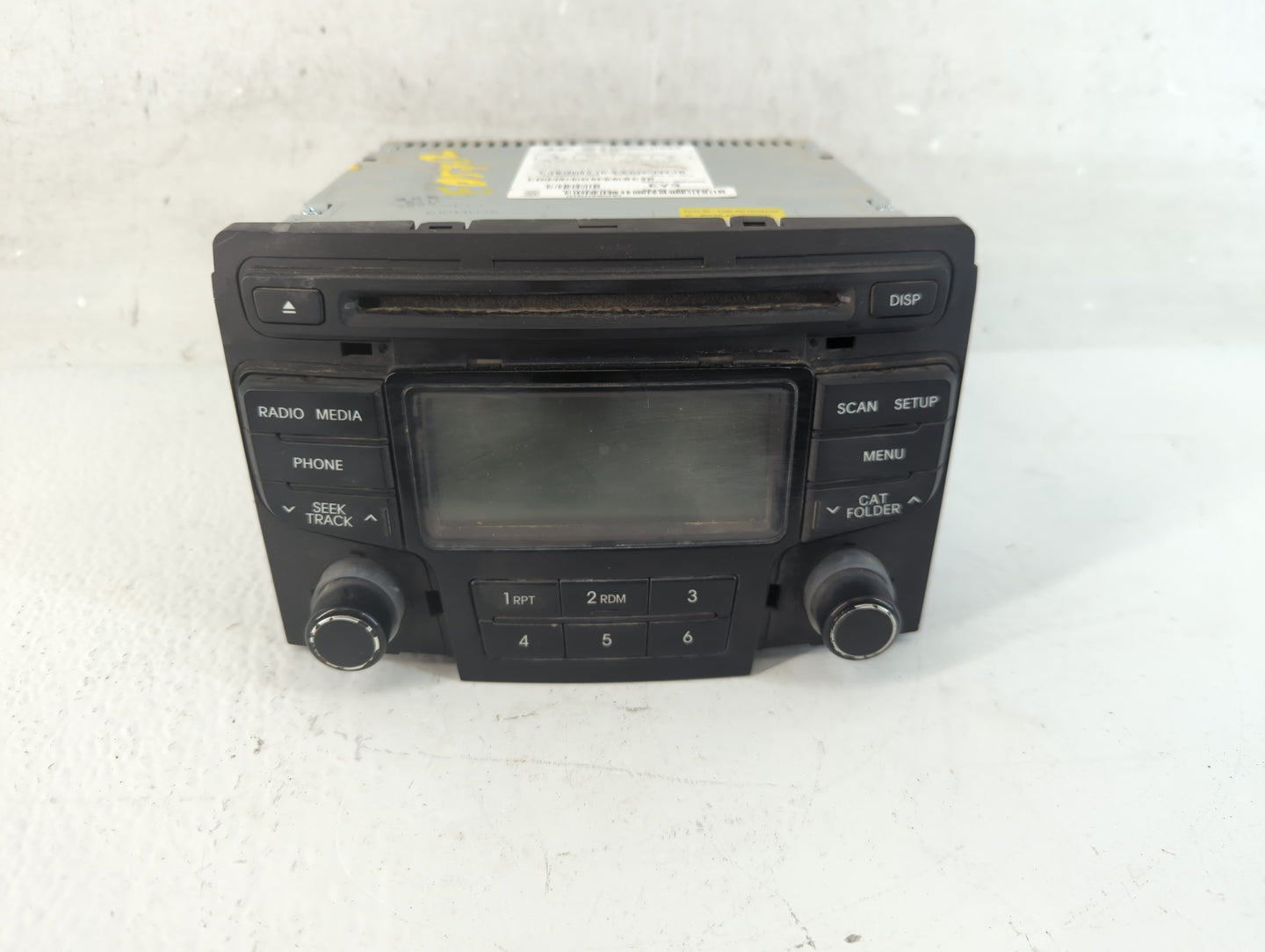 2012-2015 Hyundai Sonata Radio AM FM Cd Player Receiver Replacement P/N:96180-3Q6004X Fits Fits 2012 2013 2014 2015 OEM Used