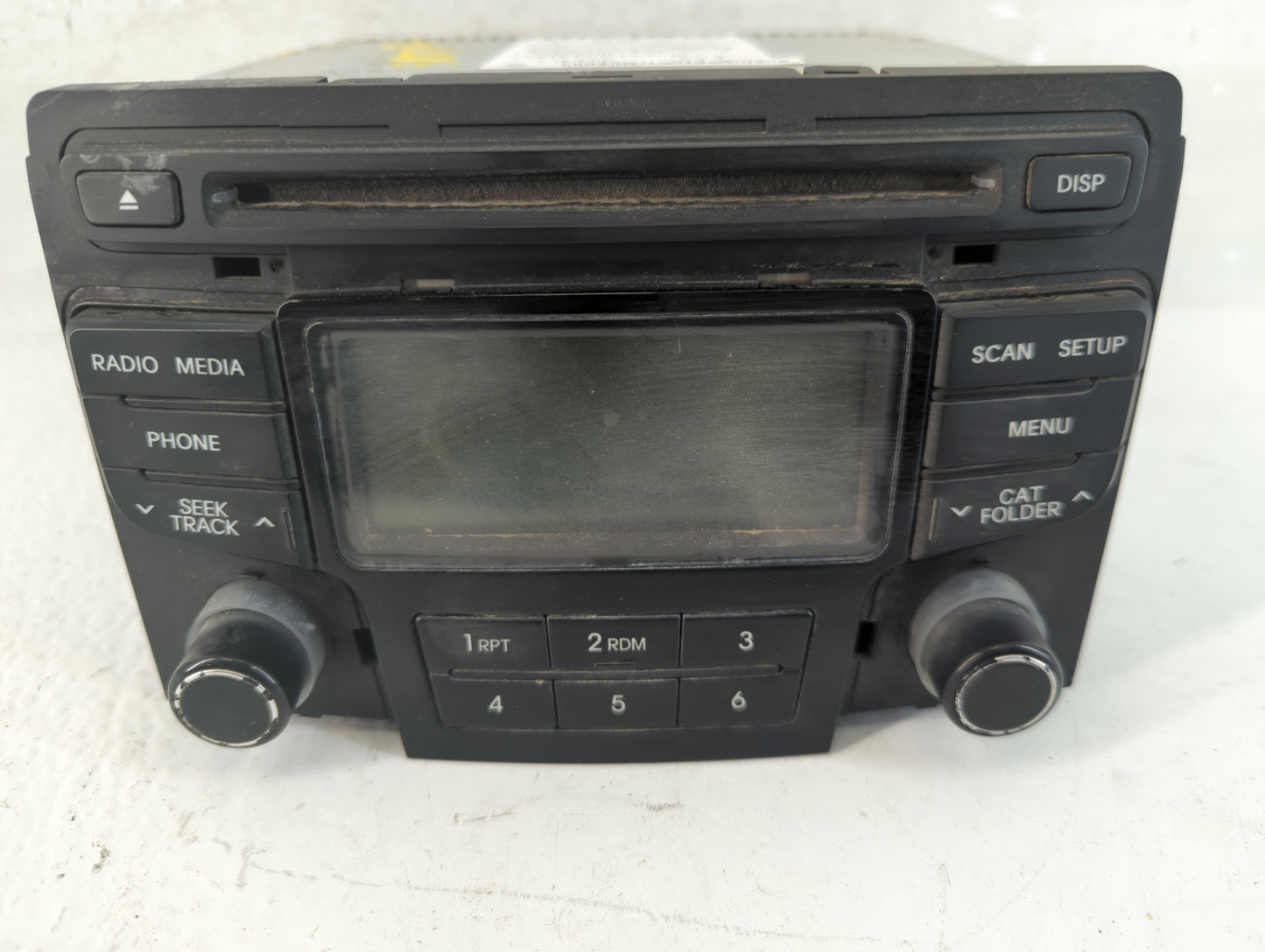 2012-2015 Hyundai Sonata Radio AM FM Cd Player Receiver Replacement P/N:96180-3Q6004X Fits Fits 2012 2013 2014 2015 OEM Used
