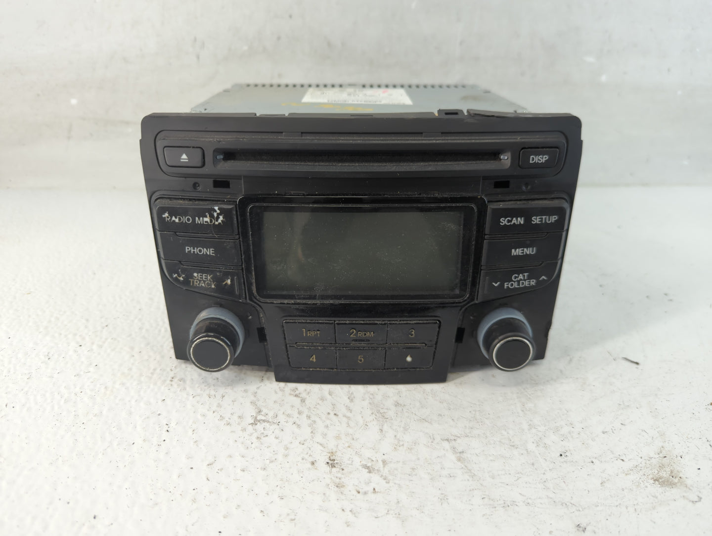 2013-2014 Hyundai Sonata Radio AM FM Cd Player Receiver Replacement P/N:86180-3Q700 Fits Fits 2013 2014 OEM Used Auto Parts 