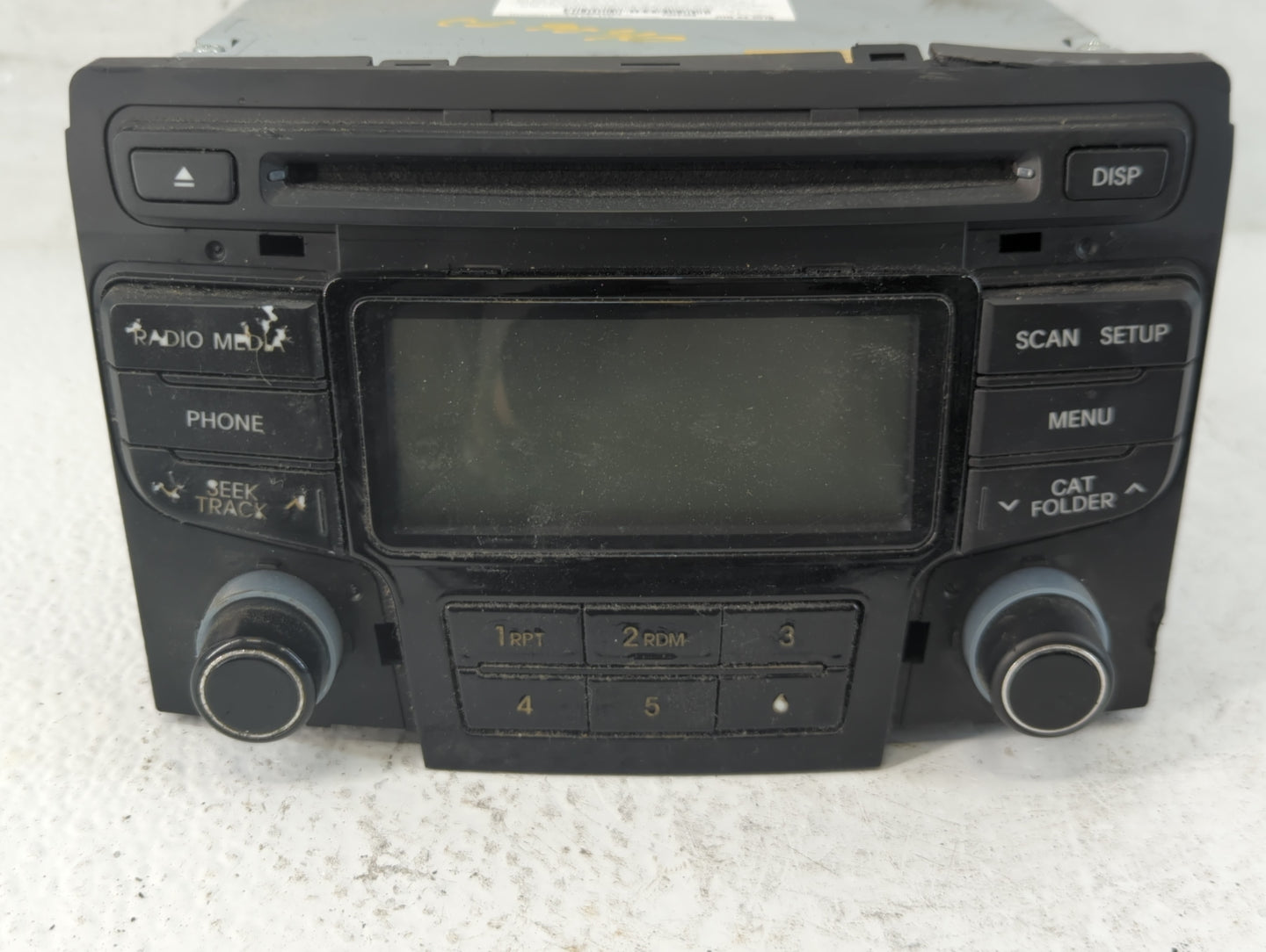 2013-2014 Hyundai Sonata Radio AM FM Cd Player Receiver Replacement P/N:86180-3Q700 Fits Fits 2013 2014 OEM Used Auto Parts 