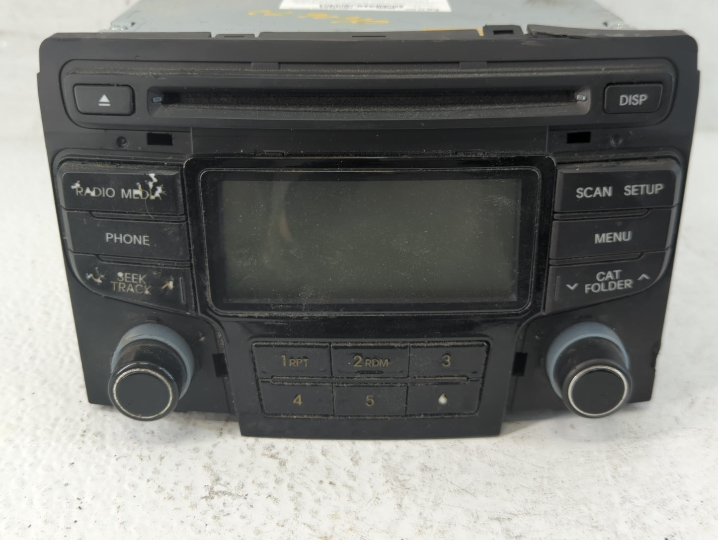 2013-2014 Hyundai Sonata Radio AM FM Cd Player Receiver Replacement P/N:86180-3Q700 Fits Fits 2013 2014 OEM Used Auto Parts 