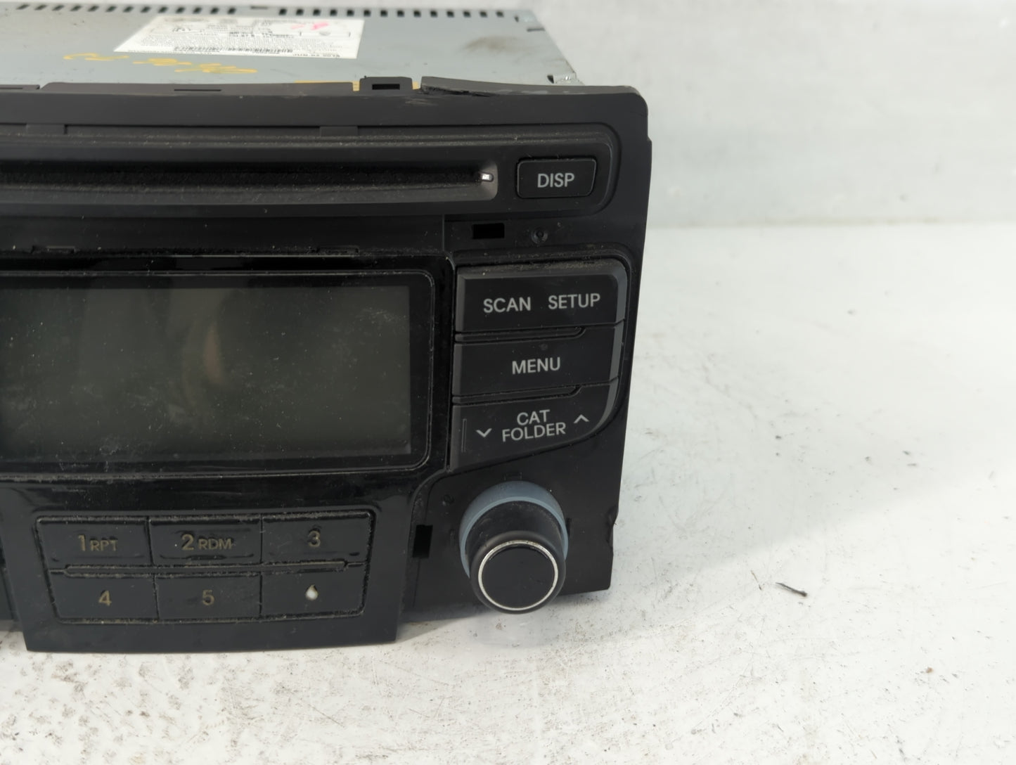 2013-2014 Hyundai Sonata Radio AM FM Cd Player Receiver Replacement P/N:86180-3Q700 Fits Fits 2013 2014 OEM Used Auto Parts 