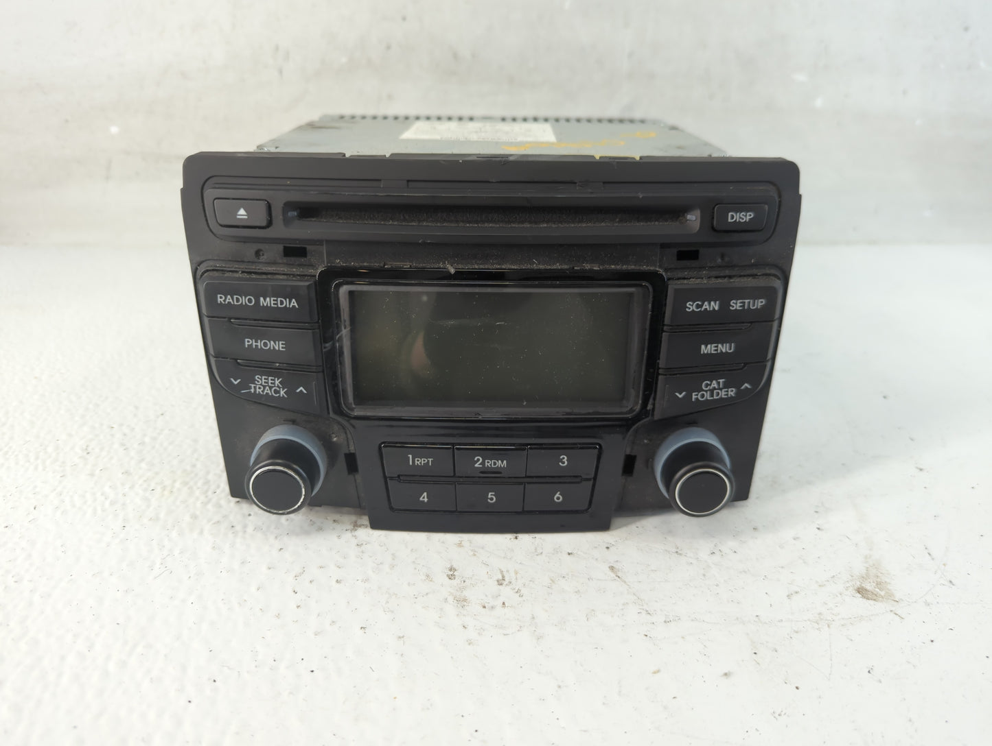 2013 Hyundai Sonata Radio AM FM Cd Player Receiver Replacement P/N:96180-3Q700 Fits OEM Used Auto Parts - Oemusedautoparts1.