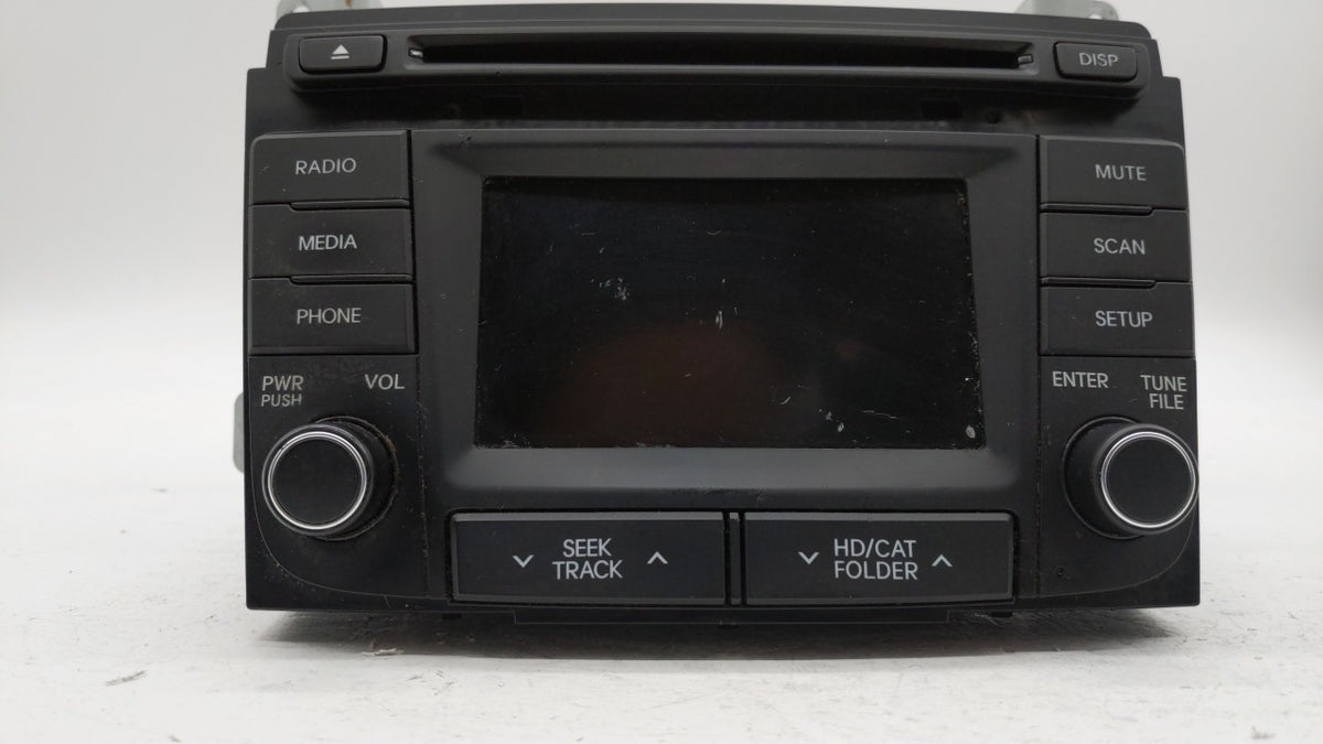 2013 Hyundai Sonata Radio AM FM Cd Player Receiver Replacement P/N:96170-3Q0004X 96180-3Q8004X Fits Fits 2014 OEM Used Auto 
