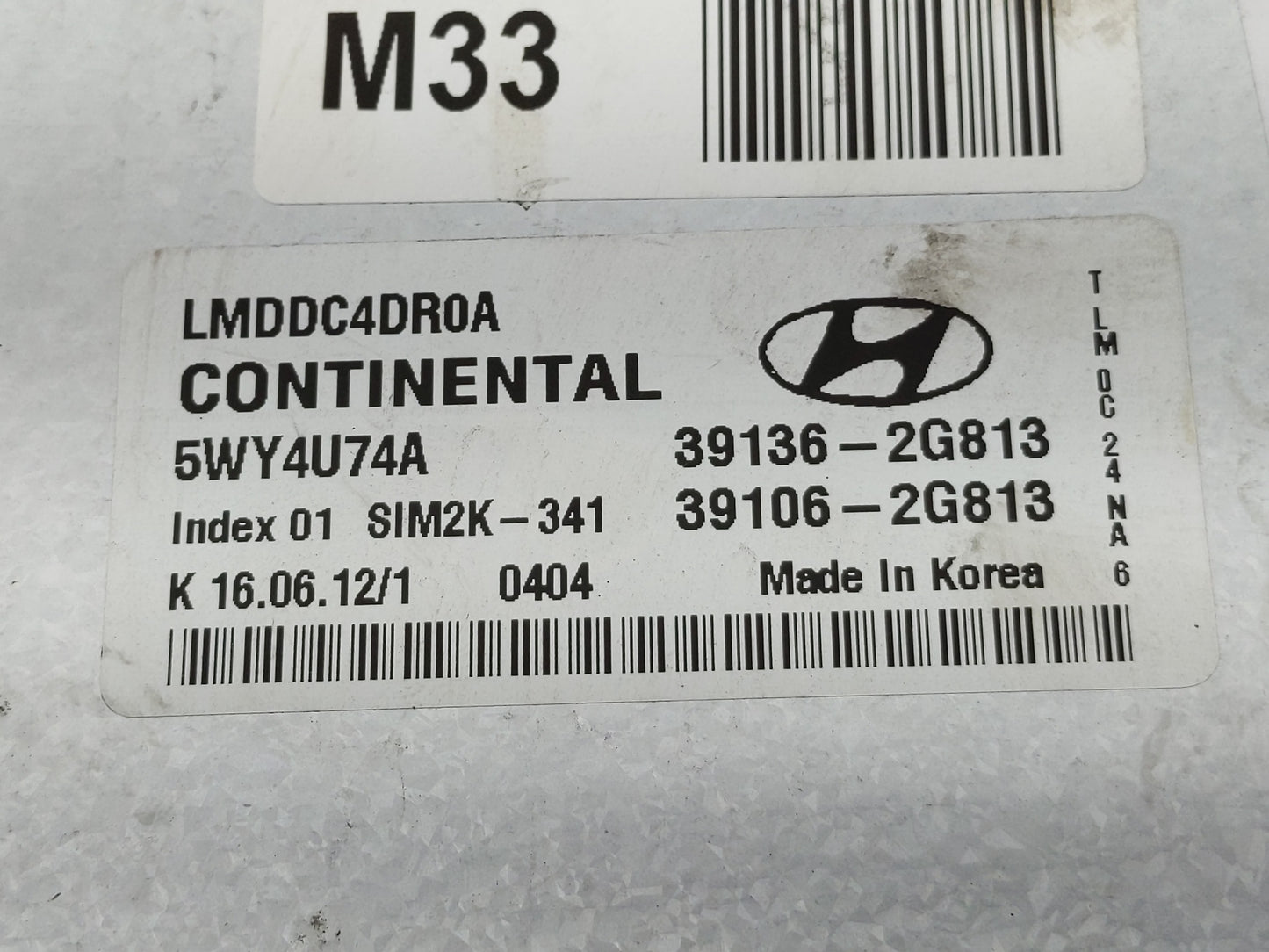 2013 Hyundai Tucson PCM Engine Control Computer ECU ECM PCU OEM P/N:39106-2G813 39136-2G813 Fits OEM Used Auto Parts - Oemus