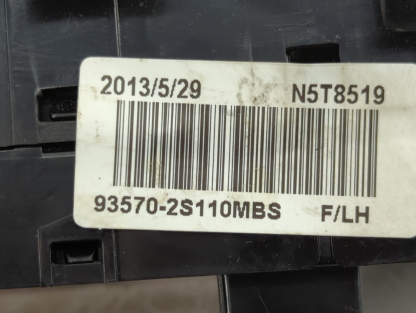 2010-2016 Hyundai Tucson Master Power Window Switch Replacement Driver Side Left P/N:93570-2S110MBS Fits OEM Used Auto Parts