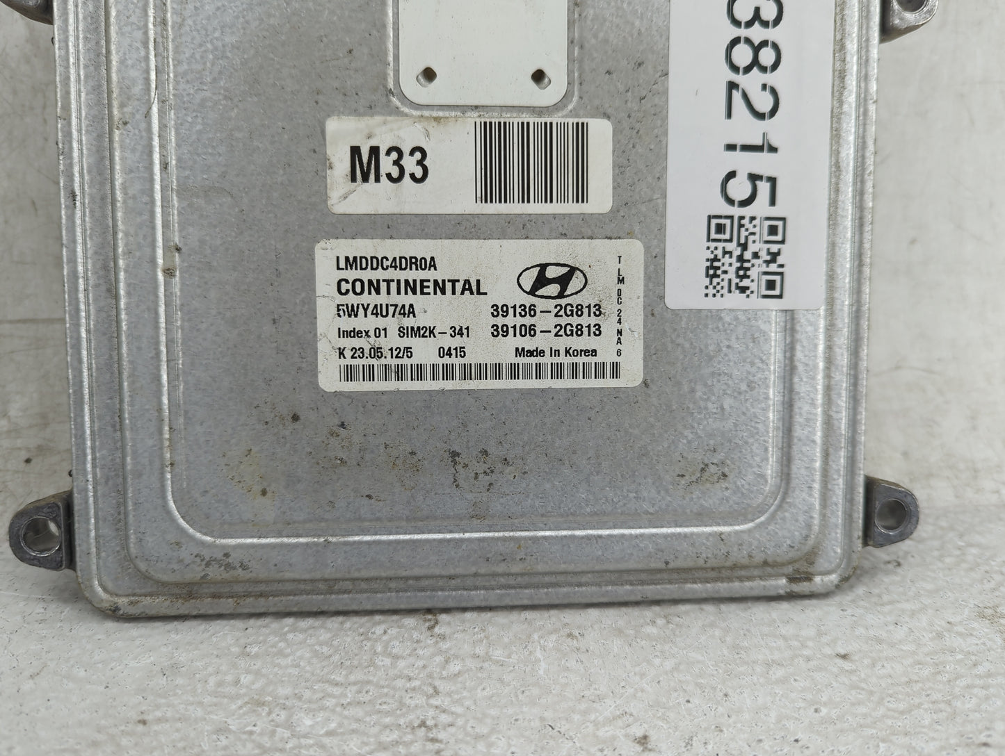 2013 Hyundai Tucson PCM Engine Control Computer ECU ECM PCU OEM P/N:LMDDC4DR0A, 5WY4U74A, 39136-2G813, 39106-2G813, SIM2K-34