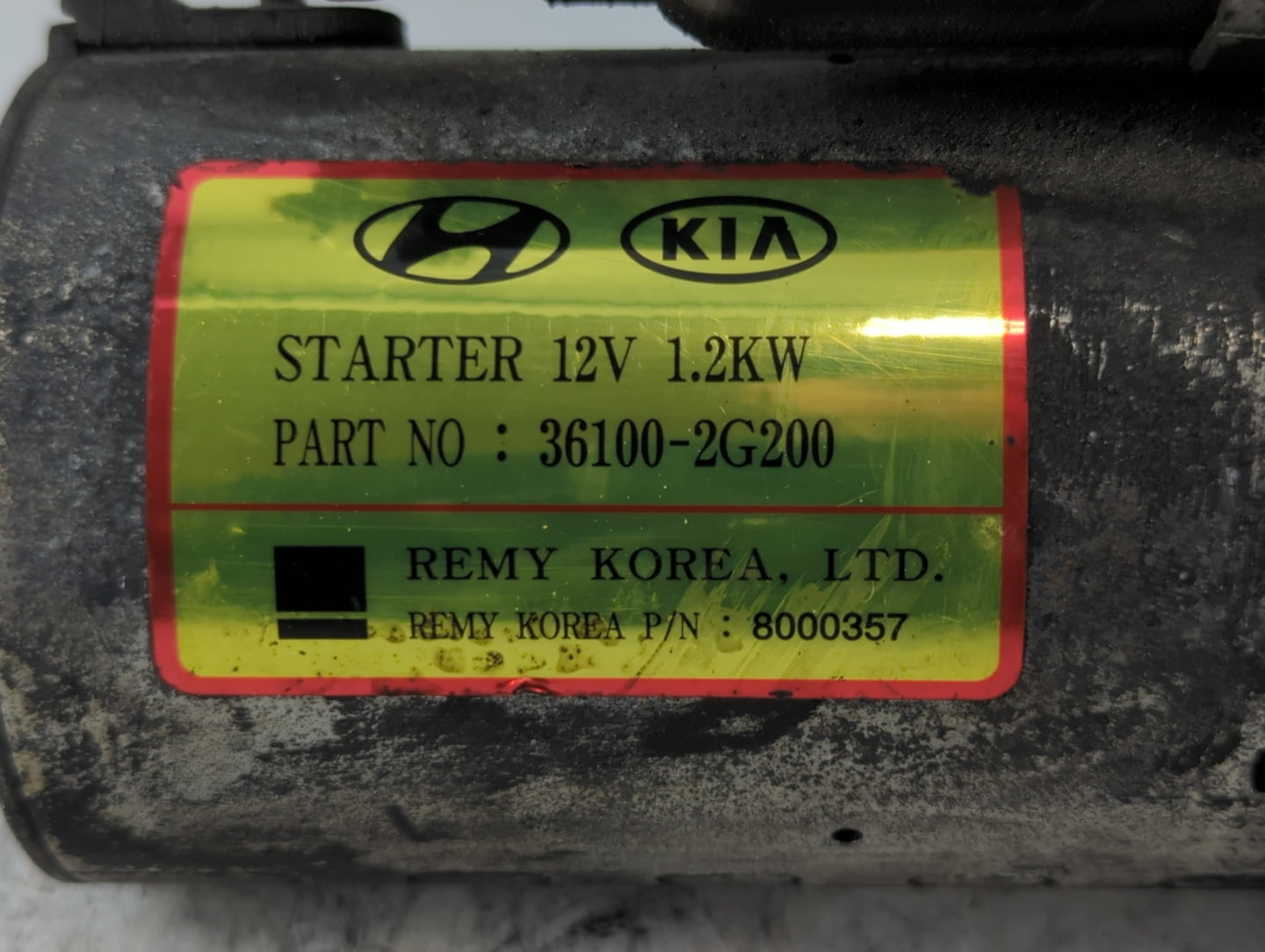 2010-2015 Hyundai Tucson Car Starter Motor Solenoid OEM P/N:36100-2G200 Fits Fits 2008 2009 2010 2011 2012 2013 2014 2015 20