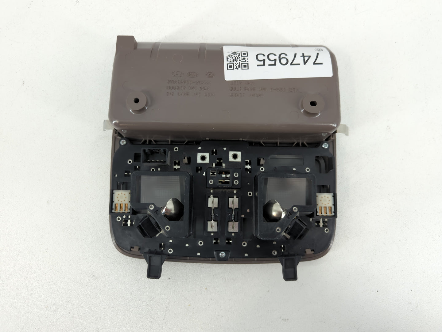 2013 Hyundai Tucson Overhead Roof Console - Oemusedautoparts1.com