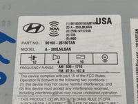 2010-2013 Hyundai Tucson Am Fm Cd Player Radio Receiver - Oemusedautoparts1.com