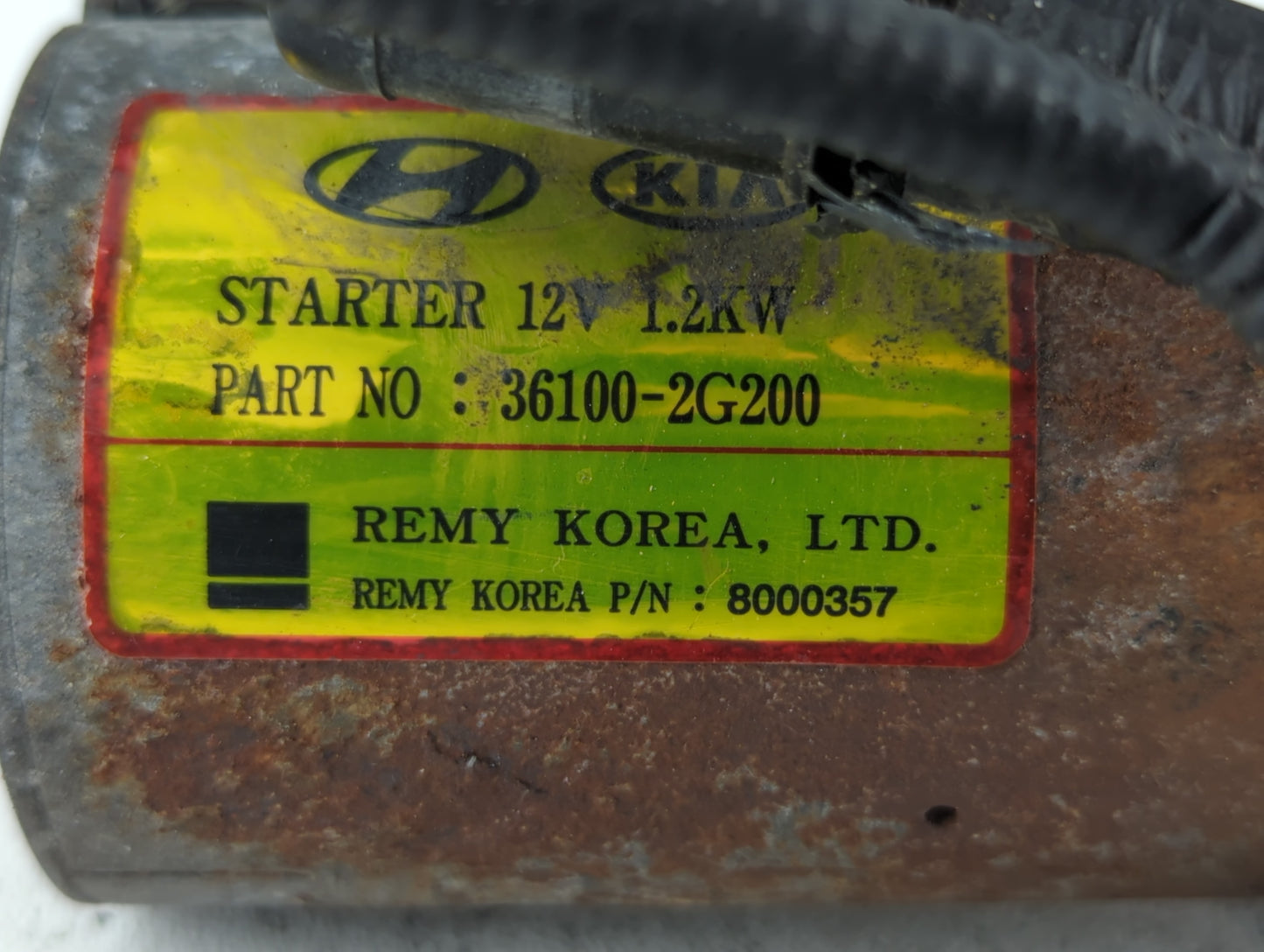 2010-2015 Hyundai Tucson Car Starter Motor Solenoid OEM P/N:36100-2G200 Fits Fits 2008 2009 2010 2011 2012 2013 2014 2015 20