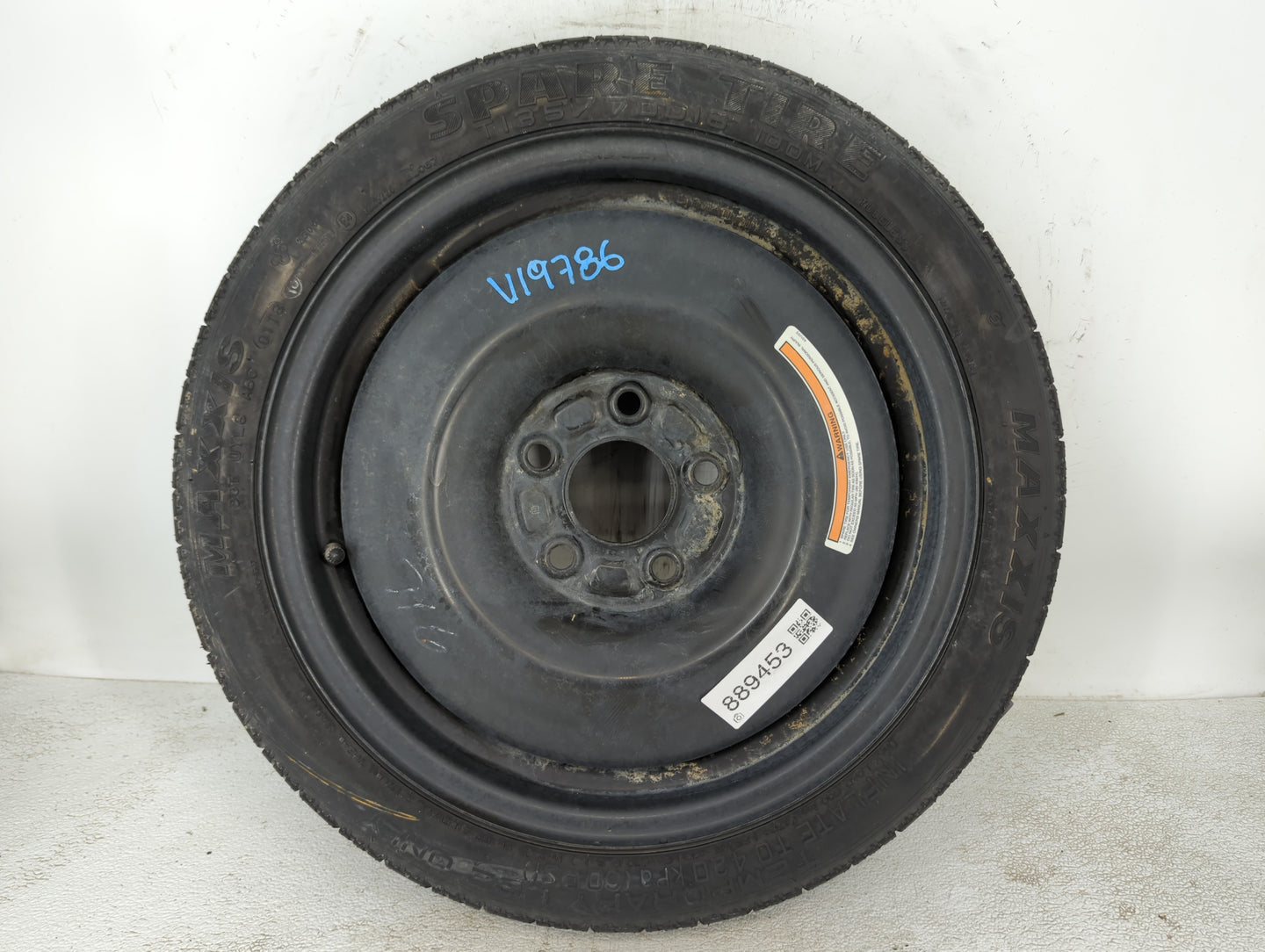 2006-2015 Hyundai Tucson Spare Donut Tire Wheel Rim Oem - Oemusedautoparts1.com