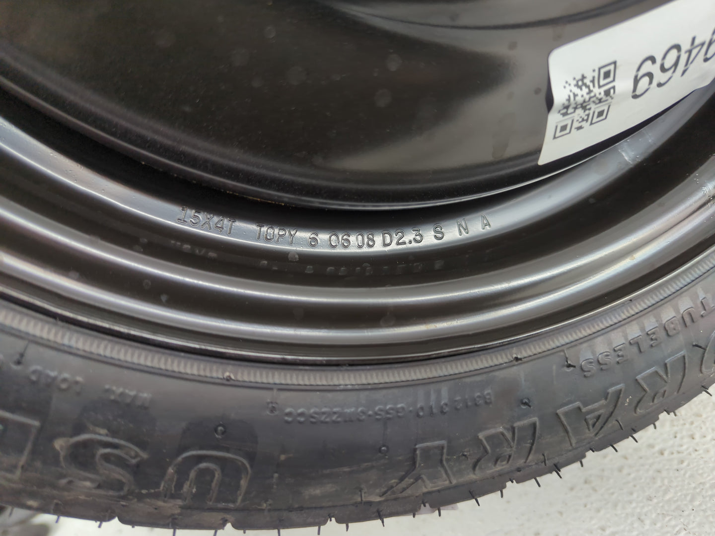 2006-2015 Hyundai Tucson Spare Donut Tire Wheel Rim Oem - Oemusedautoparts1.com