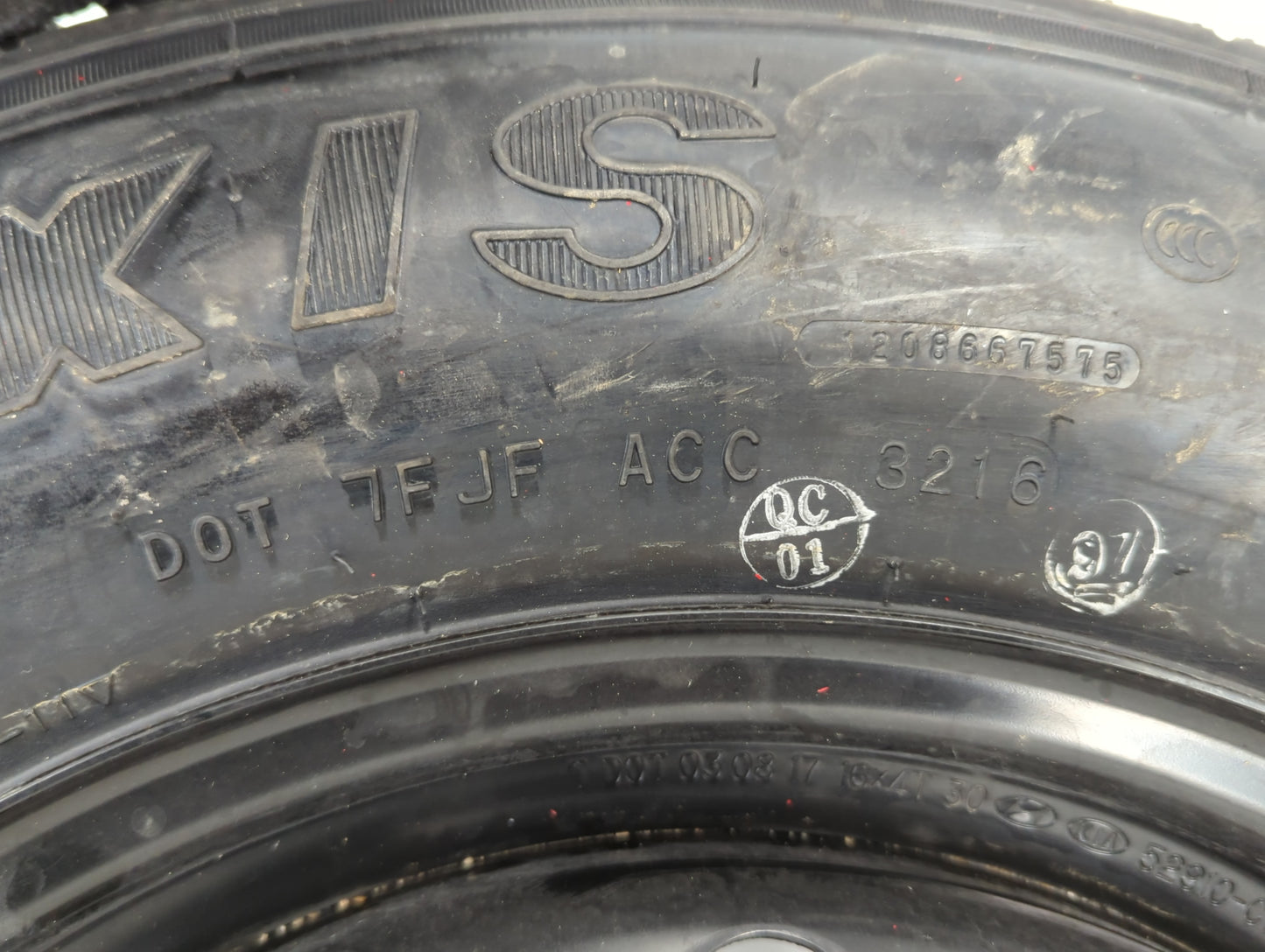 2006-2015 Hyundai Tucson Spare Donut Tire Wheel Rim Oem - Oemusedautoparts1.com