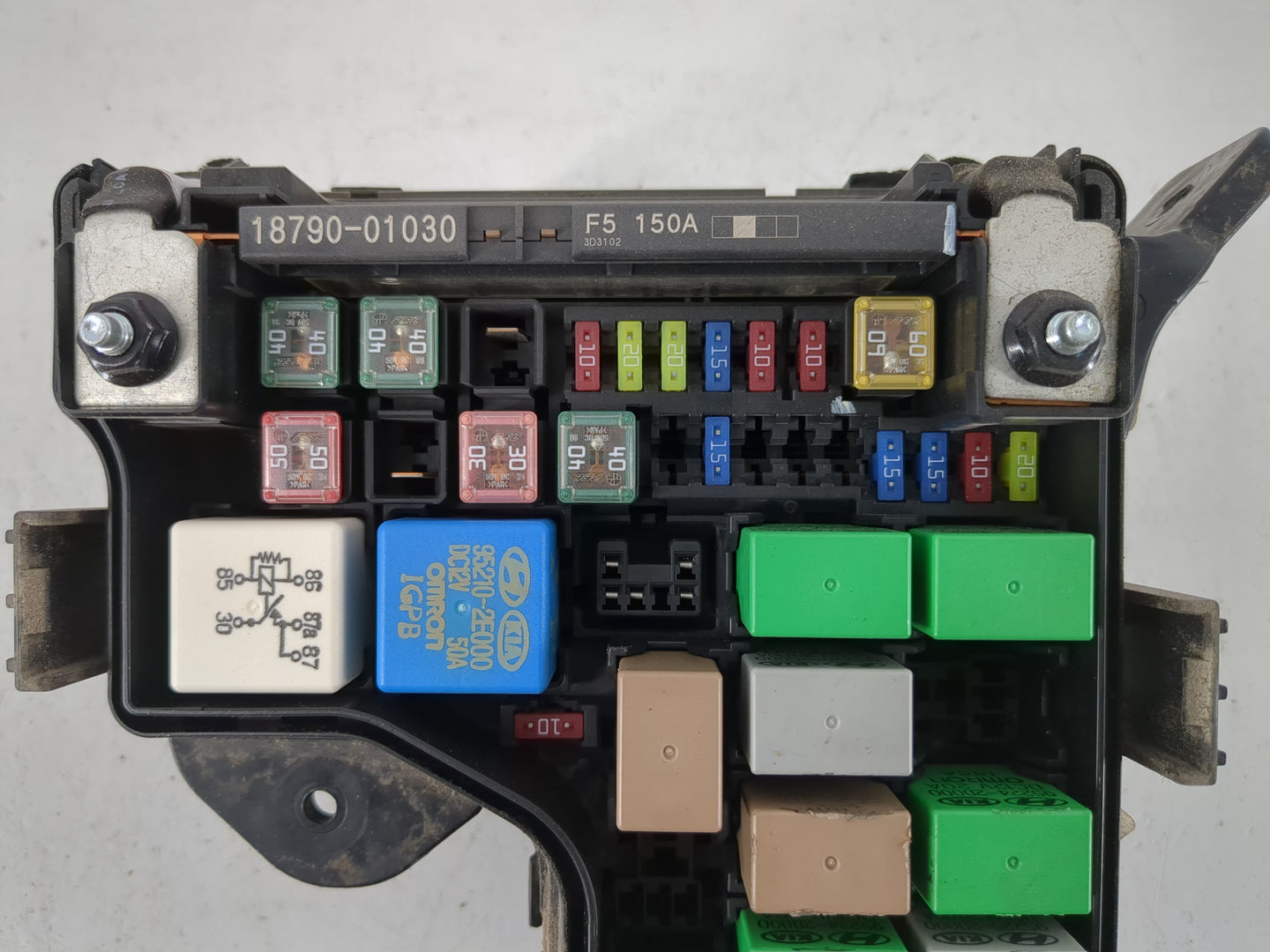 2012-2014 Hyundai Veloster Fusebox Fuse Box Panel Relay Module P/N:91301 2V024 Fits Fits 2012 2013 2014 OEM Used Auto Parts 