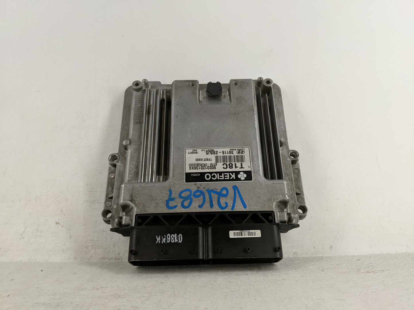 2013 Hyundai Veloster PCM Engine Control Computer ECU ECM PCU OEM P/N:39118-2BBJ5 Fits OEM Used Auto Parts - Oemusedautopart