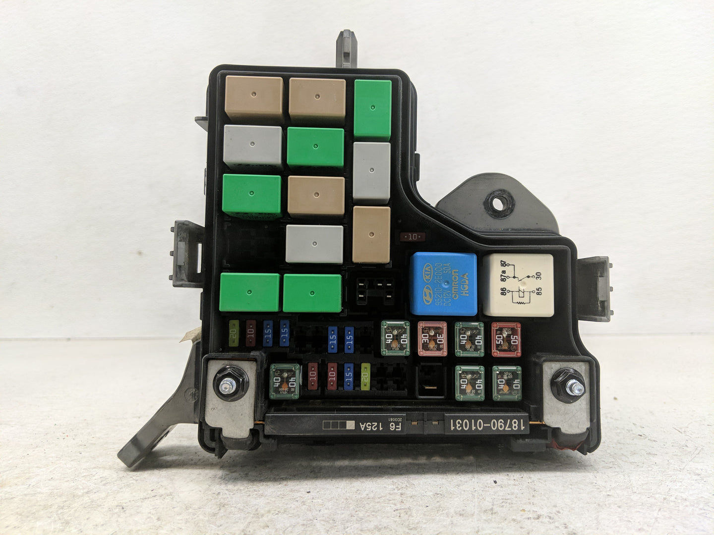 2012-2014 Hyundai Veloster Fusebox Fuse Box Panel Relay Module P/N:91941-2V221 91236 2V612 Fits Fits 2012 2013 2014 OEM Used