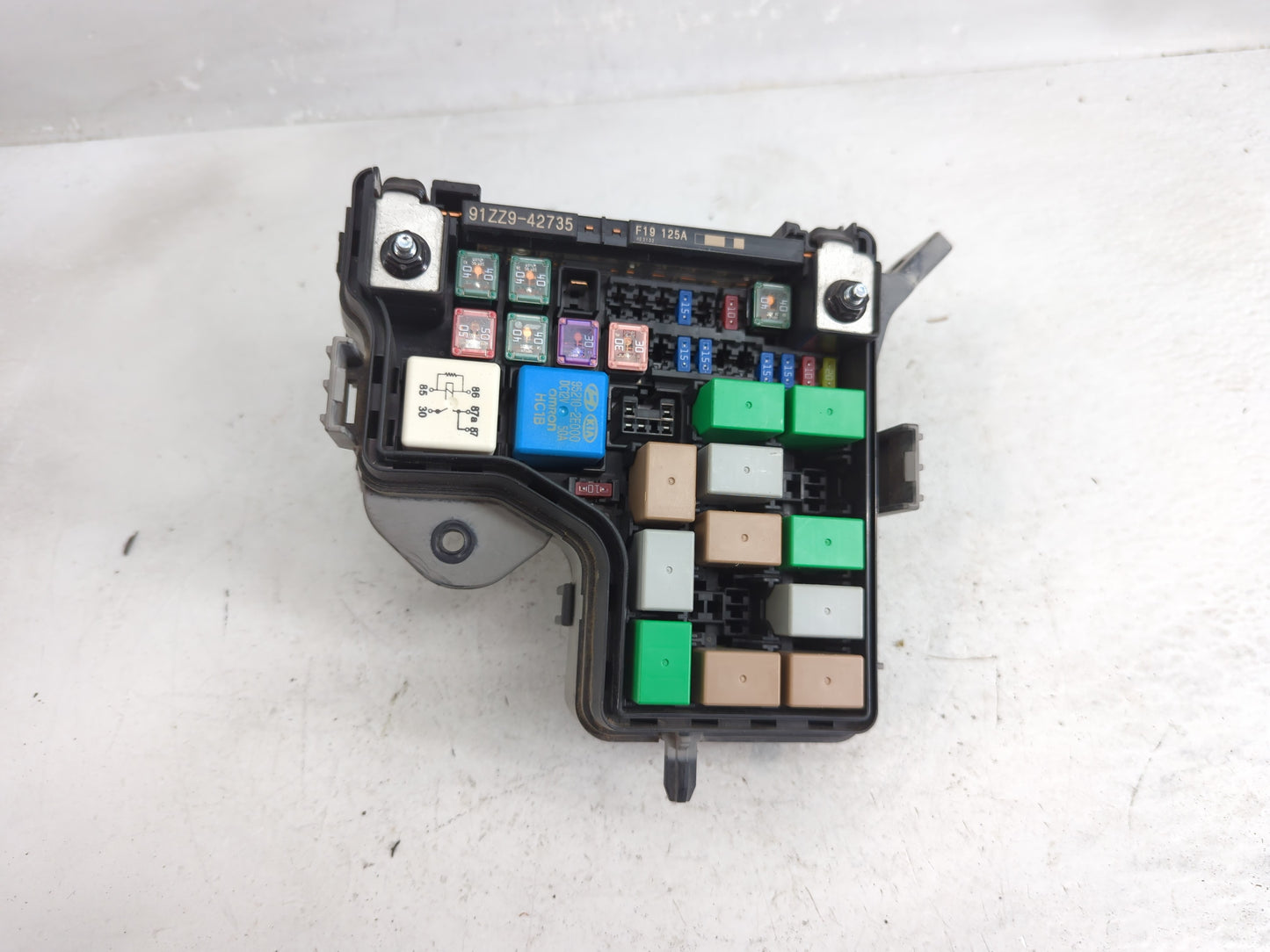 2012-2014 Hyundai Veloster Fusebox Fuse Box Panel Relay Module P/N:91236 2V612 Fits Fits 2012 2013 2014 OEM Used Auto Parts 