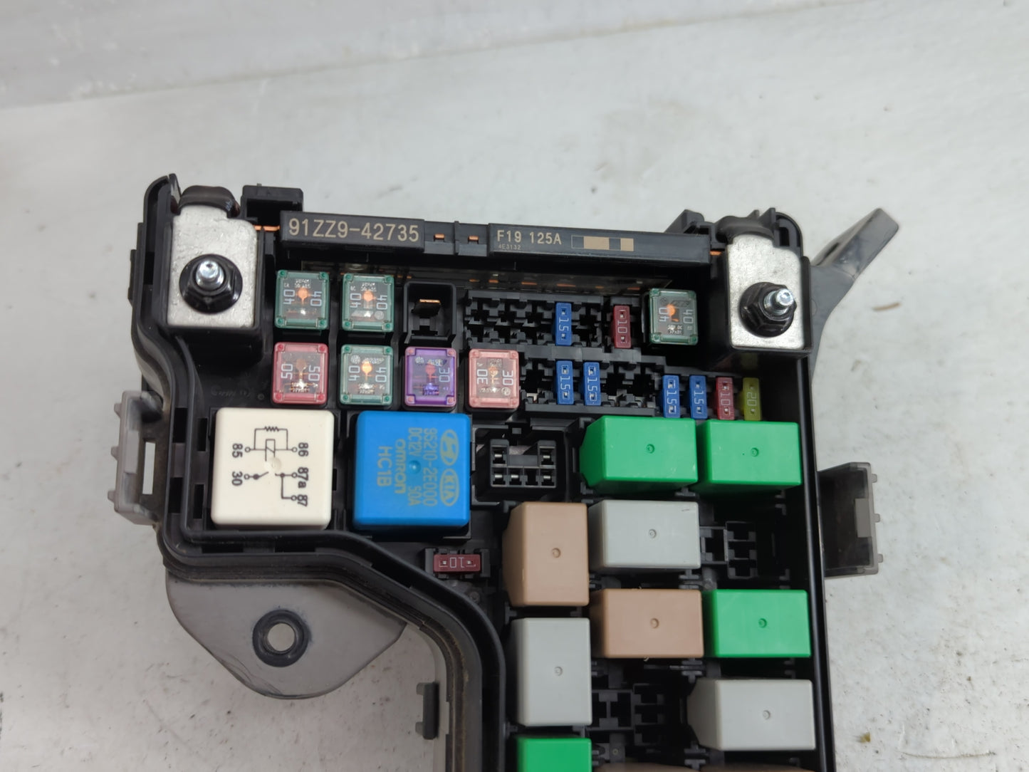 2012-2014 Hyundai Veloster Fusebox Fuse Box Panel Relay Module P/N:91236 2V612 Fits Fits 2012 2013 2014 OEM Used Auto Parts 