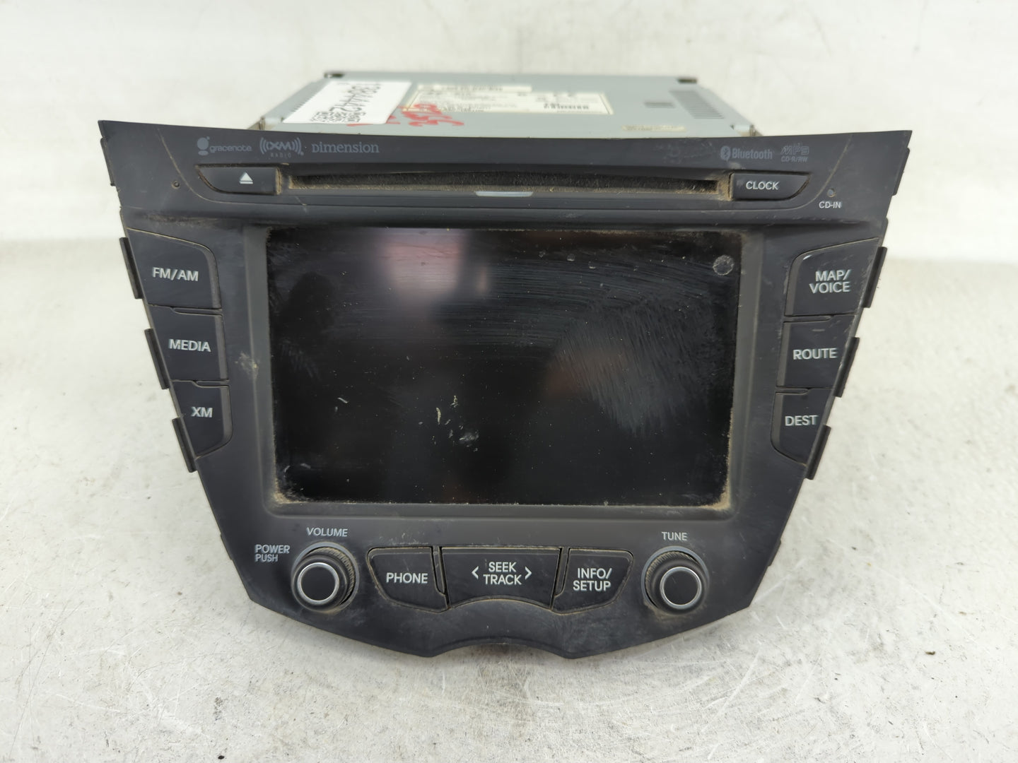 2012-2017 Hyundai Veloster Radio AM FM Cd Player Receiver Replacement P/N:96560-2V100 Fits Fits 2012 2013 2014 2015 2016 201
