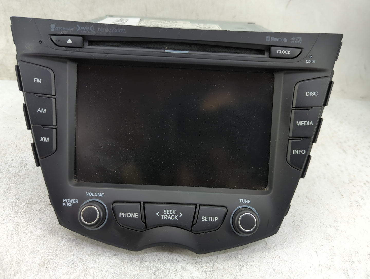 2012-2015 Hyundai Veloster Radio AM FM Cd Player Receiver Replacement P/N:LAC1730ENFS 96560-2V730 Fits Fits 2012 2013 2014 2