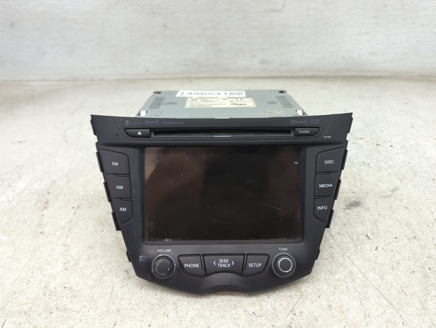 2012-2015 Hyundai Veloster Radio AM FM Cd Player Receiver Replacement P/N:LAC1730ENFS 96560-2V730 Fits Fits 2012 2013 2014 2