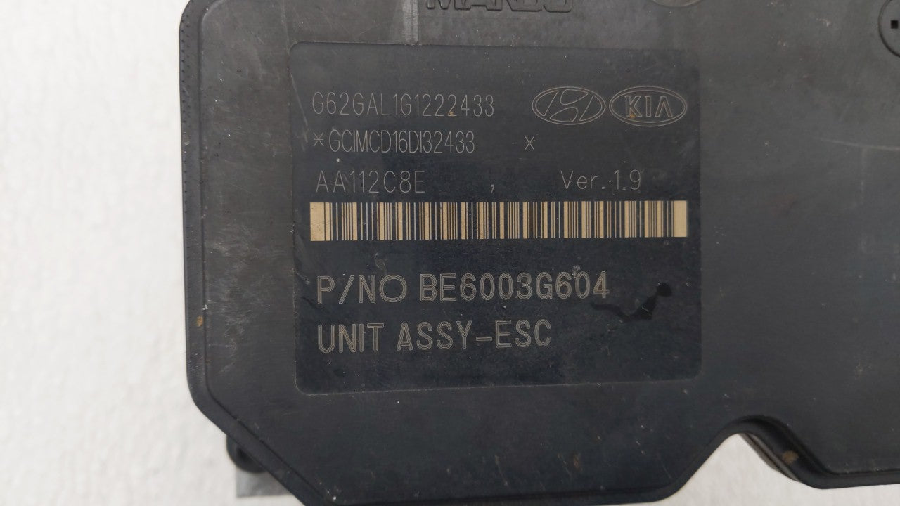2013 Hyundai Veloster ABS Pump Control Module Replacement P/N:58920-2V450 BE6003G604 Fits OEM Used Auto Parts - Oemusedautop