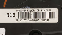 2012-2015 Hyundai Veloster Instrument Cluster Speedometer Gauges P/N:94011-2V330PD5 94001-2V330 Fits Fits 2012 2013 2014 201