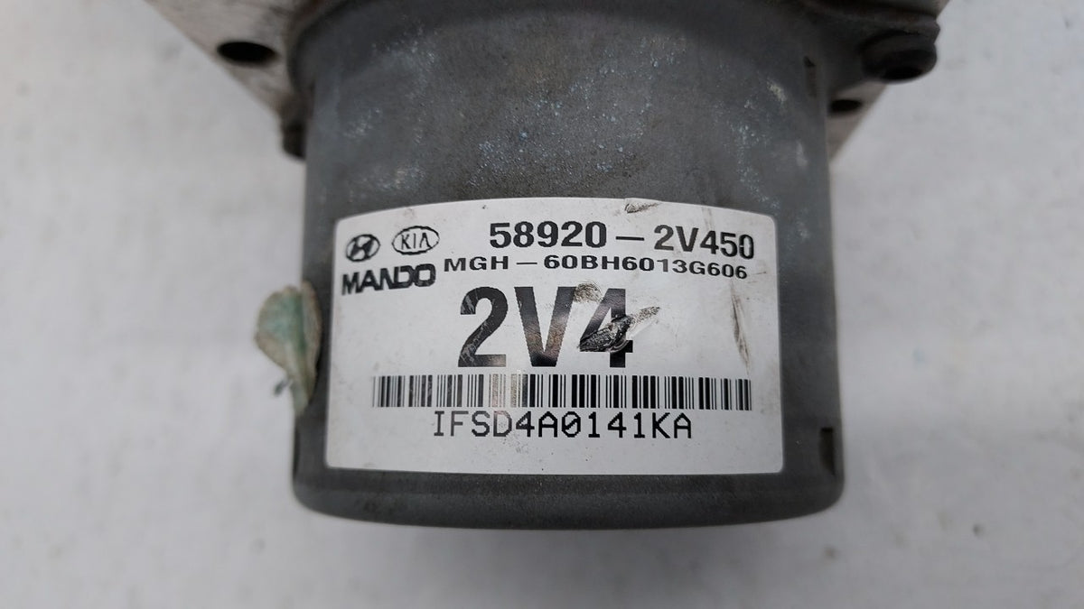 2013 Hyundai Veloster Anti-Lock Brake ABS Pump Module Actuator OEM P/N:58920-2V450 BE6003G604 Fits OEM Used Auto Parts - Oem