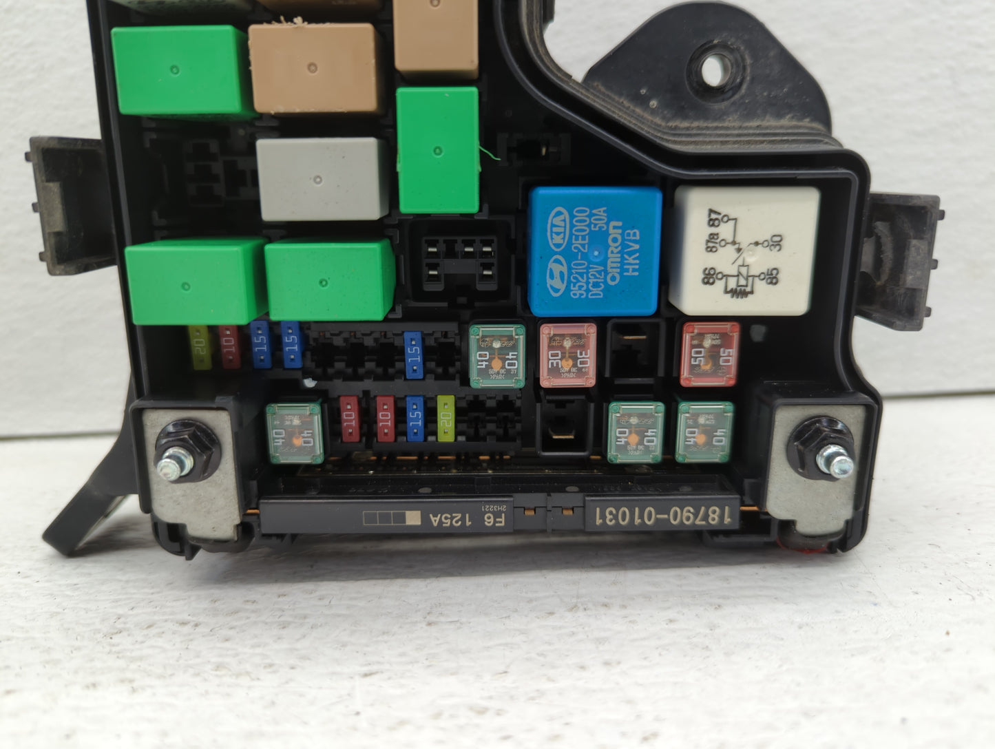 2012-2014 Hyundai Veloster Fusebox Fuse Box Panel Relay Module P/N:912072V133 Fits Fits 2012 2013 2014 OEM Used Auto Parts -