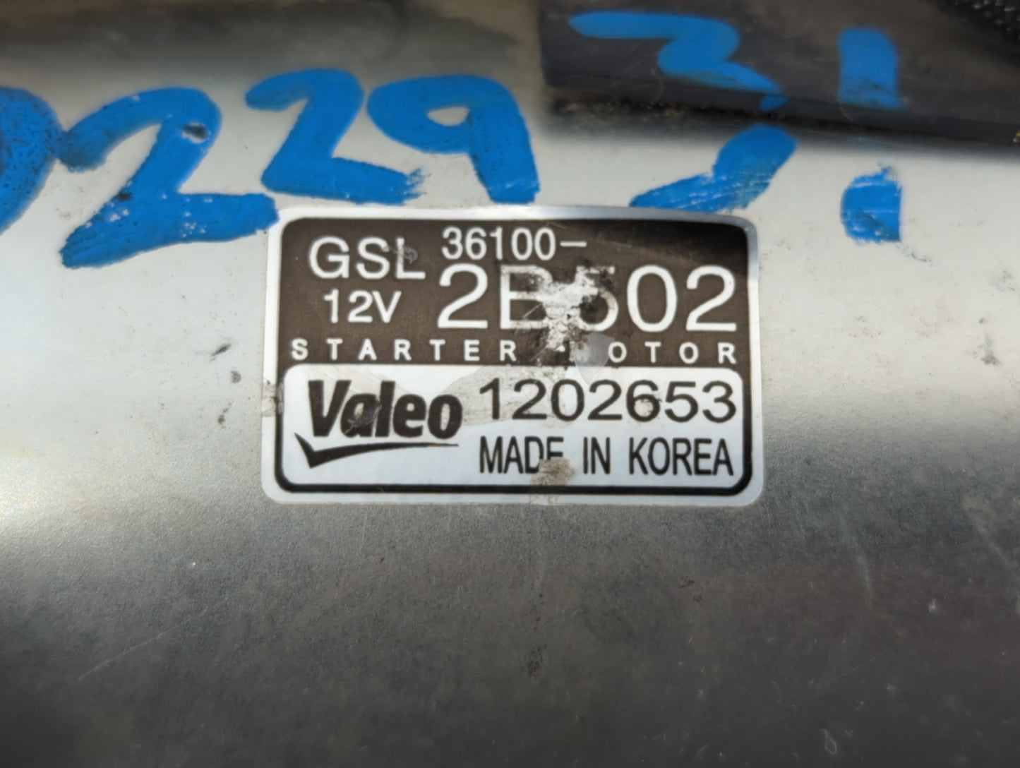 2012-2020 Hyundai Veloster Car Starter Motor Solenoid OEM P/N:1202653 36100-2B502 Fits OEM Used Auto Parts - Oemusedautopart