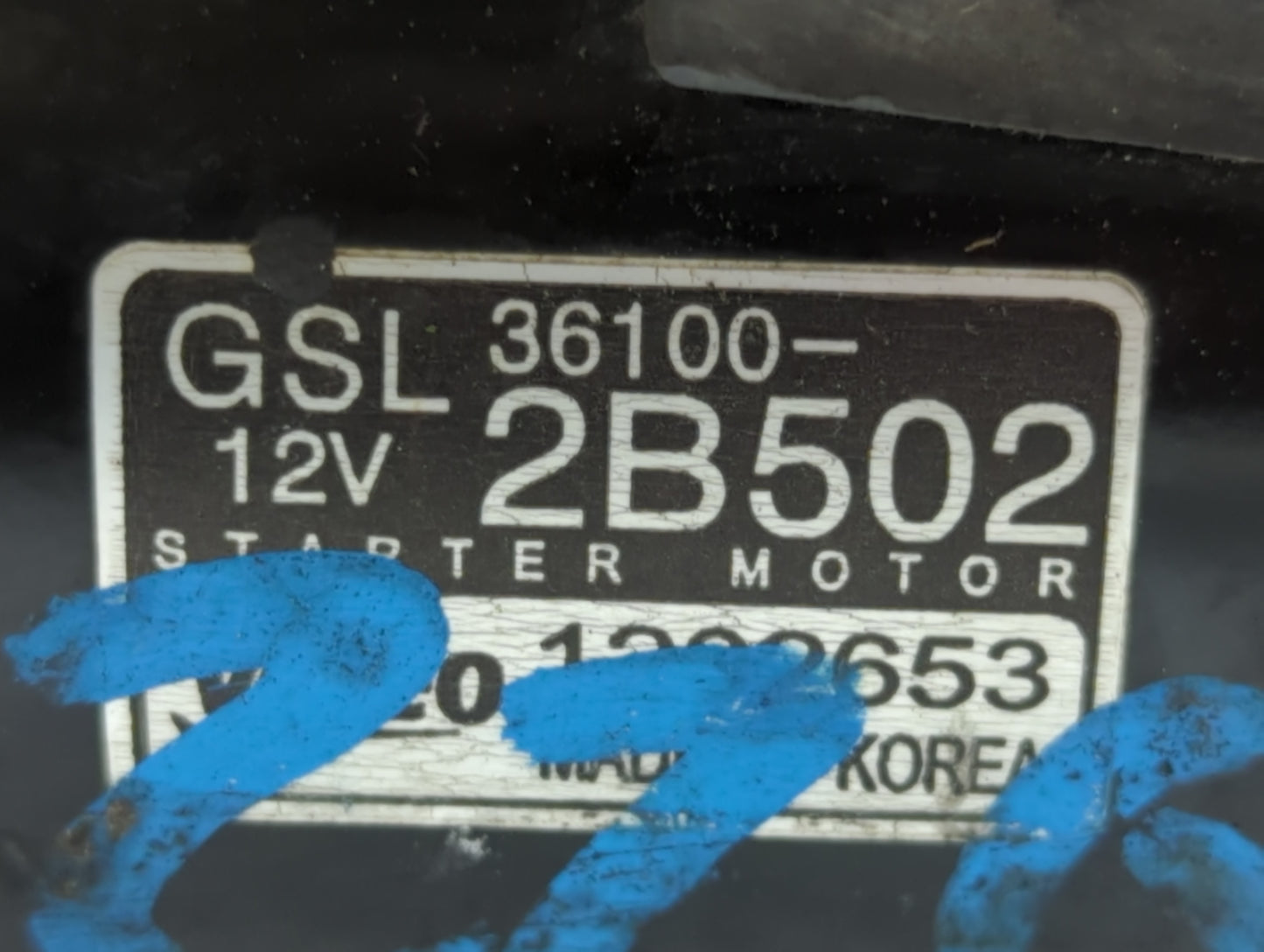 2012-2020 Hyundai Veloster Car Starter Motor Solenoid OEM P/N:36100-2B502 Fits OEM Used Auto Parts - Oemusedautoparts1.com