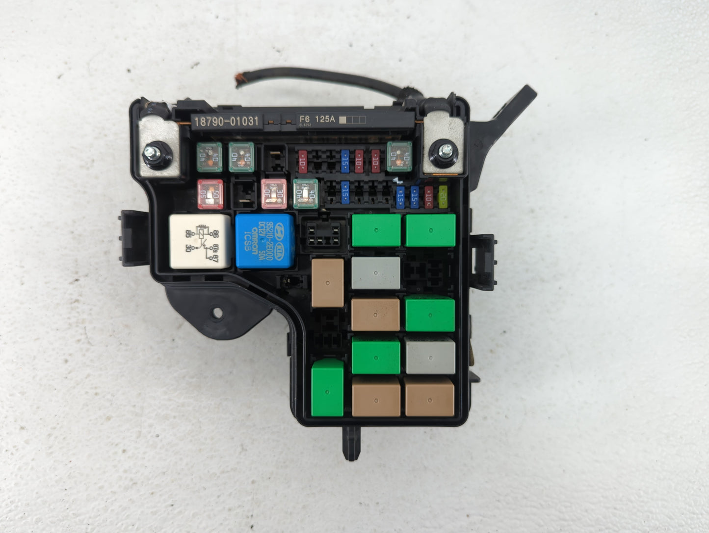 2012-2014 Hyundai Veloster Fusebox Fuse Box Panel Relay Module P/N:912072V133 Fits Fits 2012 2013 2014 OEM Used Auto Parts -