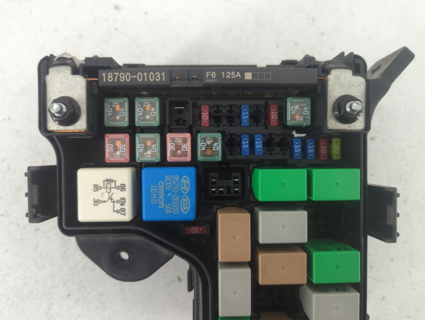 2012-2014 Hyundai Veloster Fusebox Fuse Box Panel Relay Module P/N:91236-2V615 Fits Fits 2012 2013 2014 OEM Used Auto Parts 