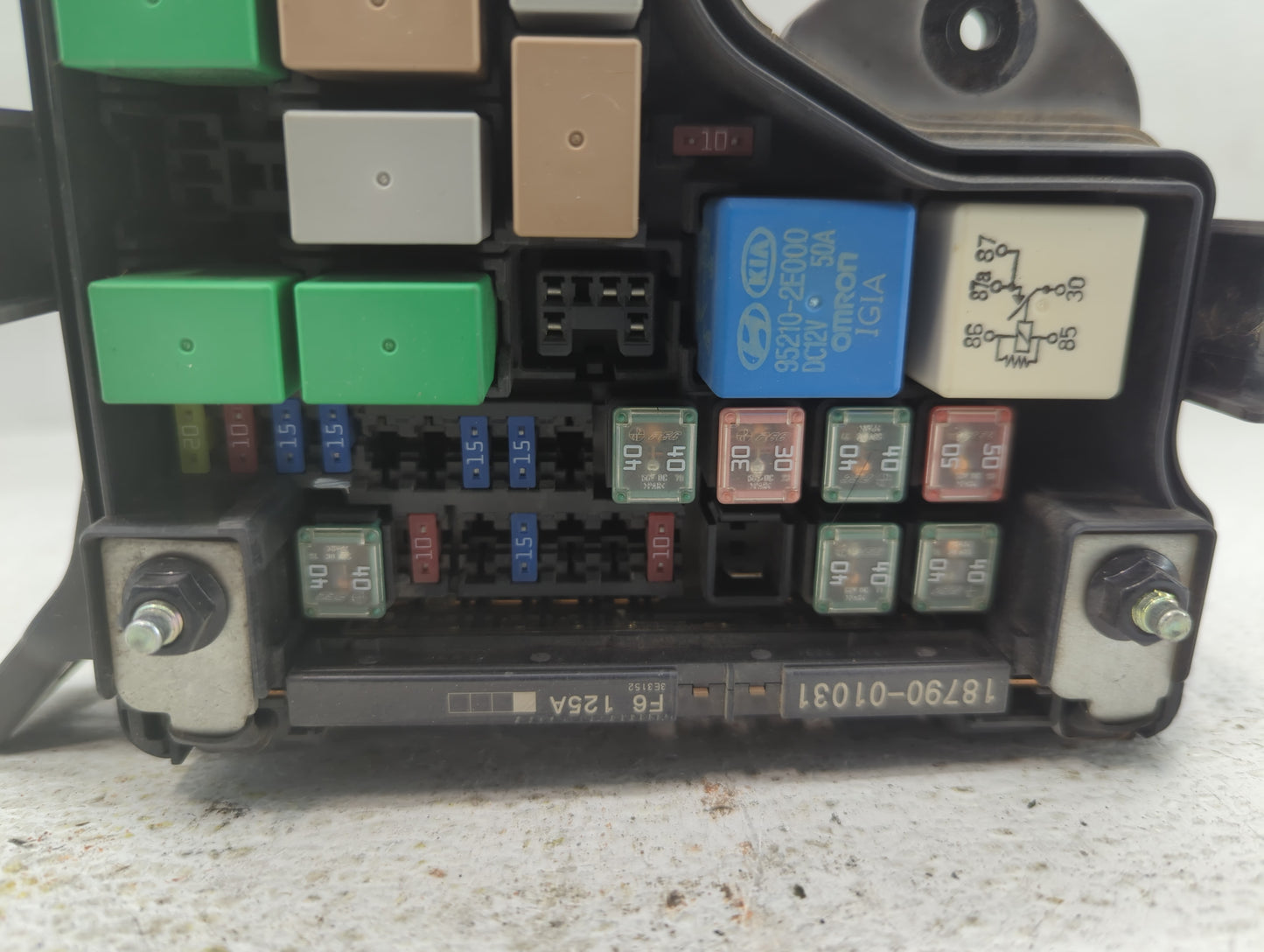 2012-2014 Hyundai Veloster Fusebox Fuse Box Panel Relay Module P/N:91236 2V615 Fits Fits 2012 2013 2014 OEM Used Auto Parts 